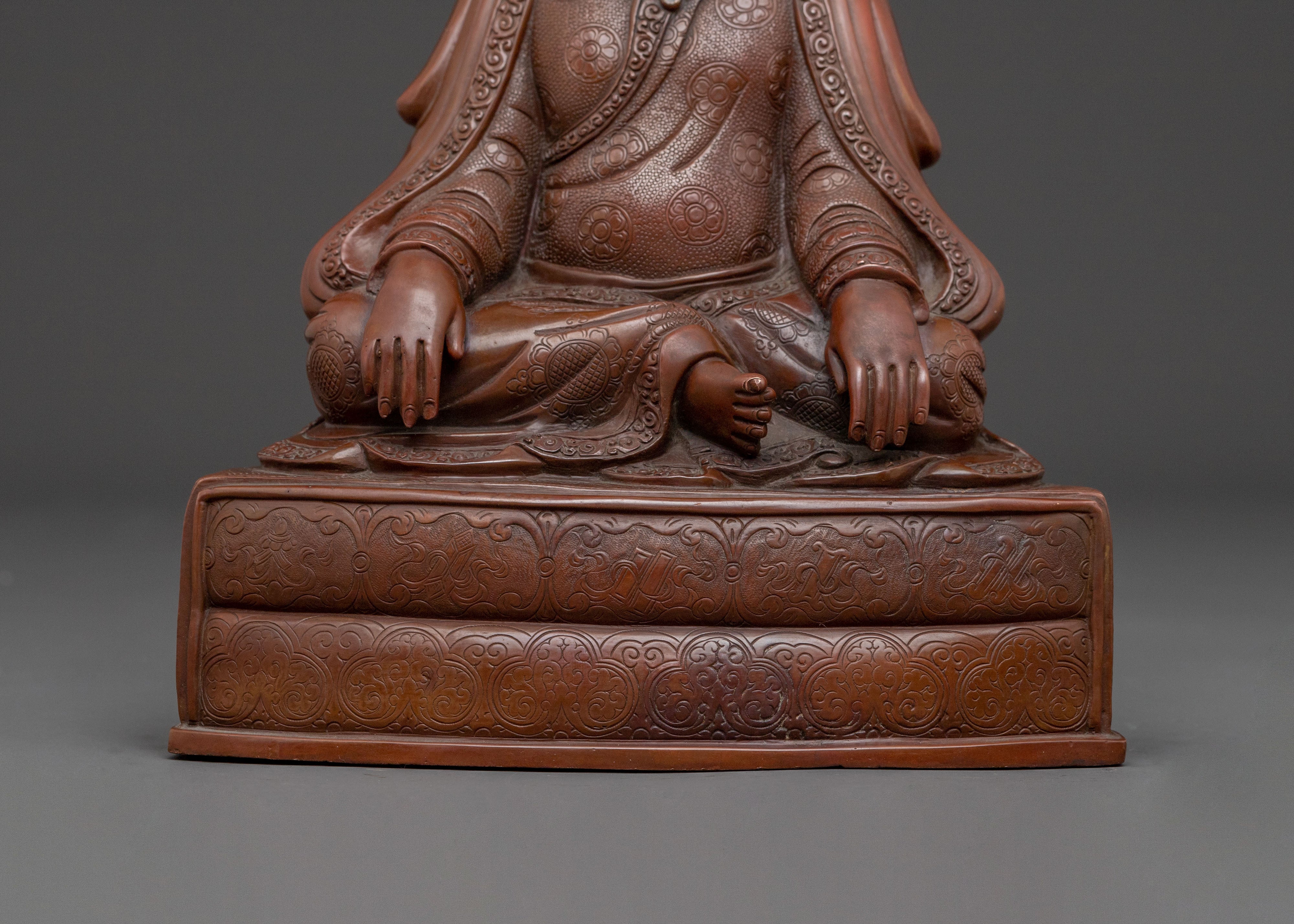 Marpha Serene Buddhist Statue with Silver Plating
