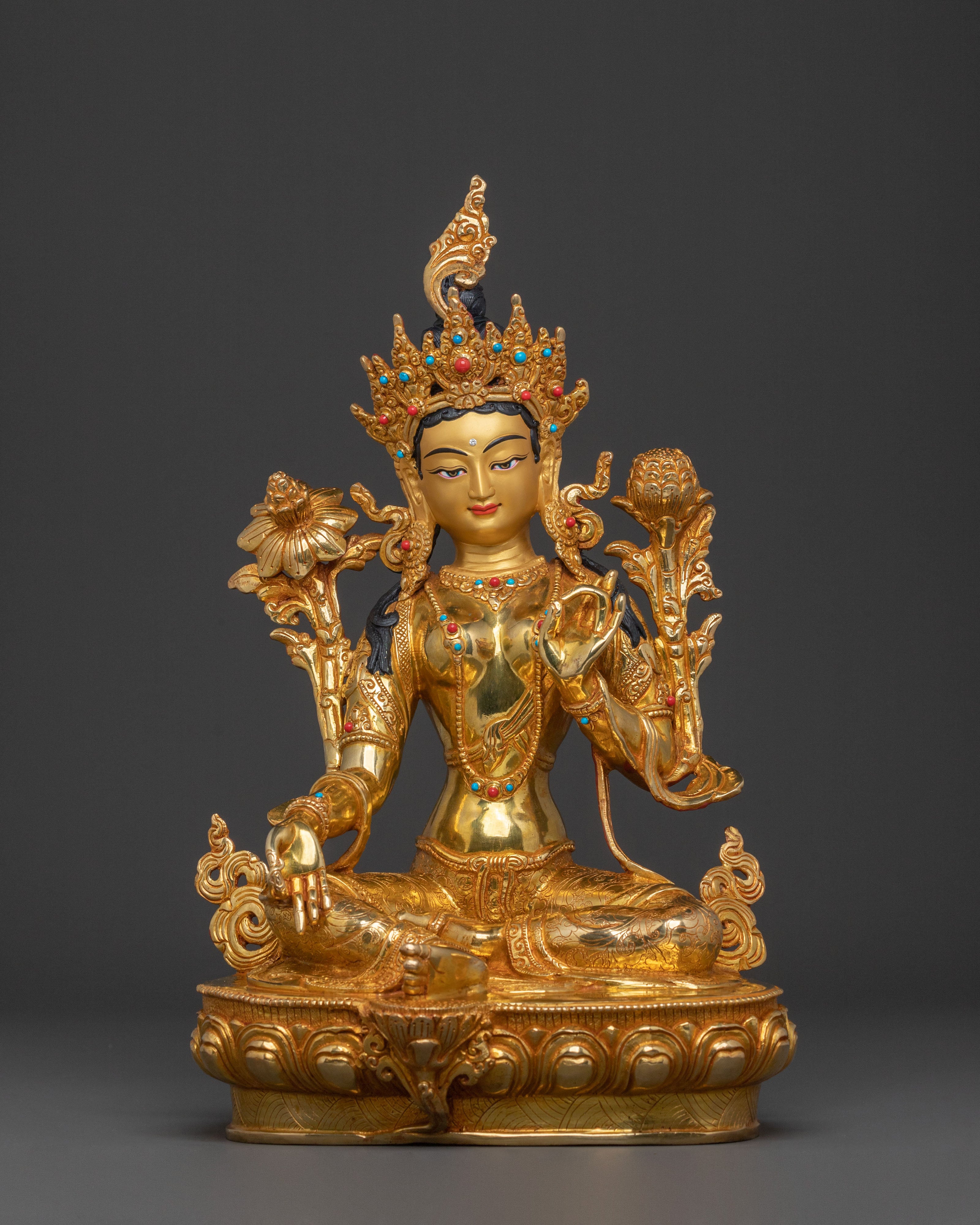Green Tara Statue