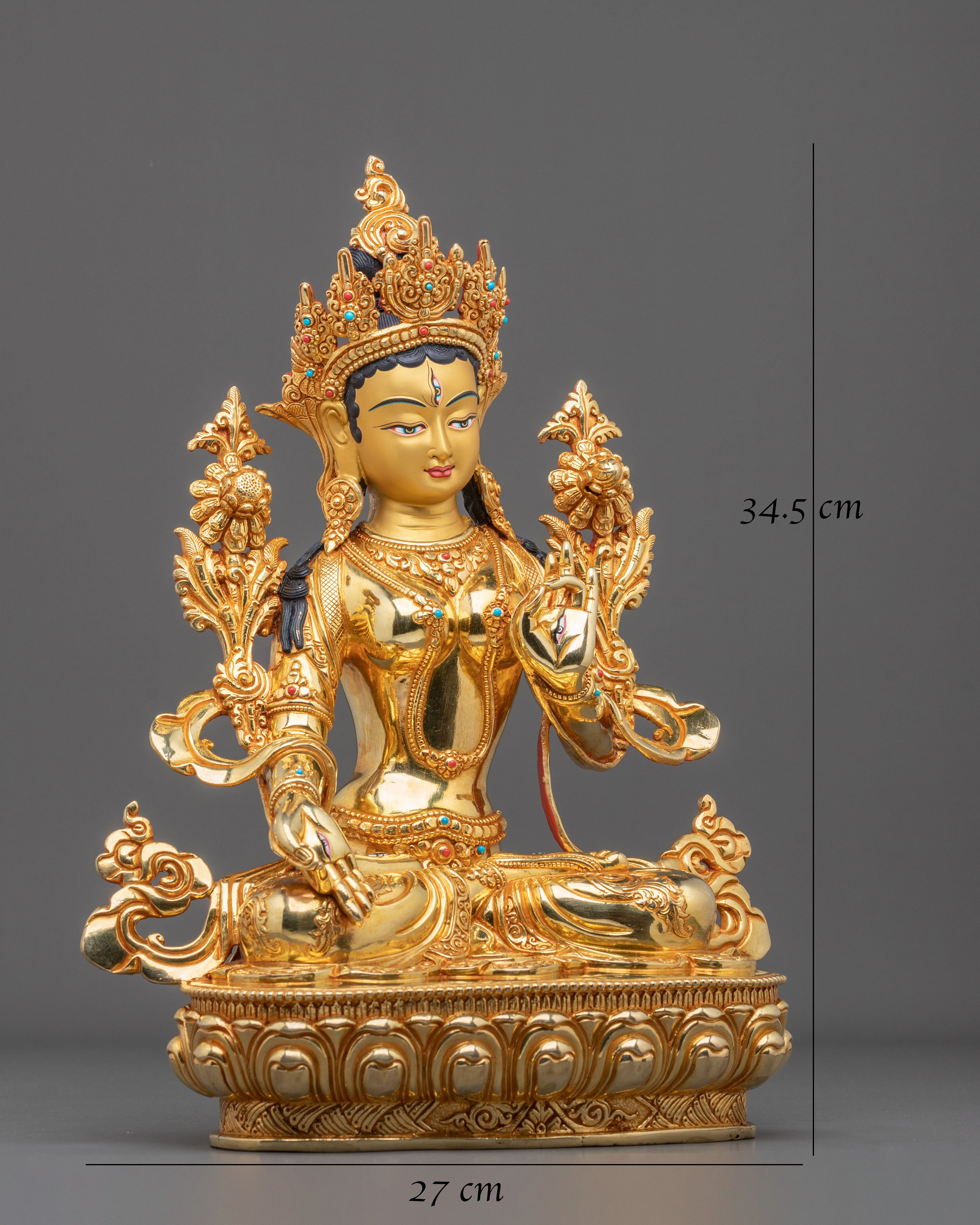 White Tara Life Protection Bodhisattva Statue