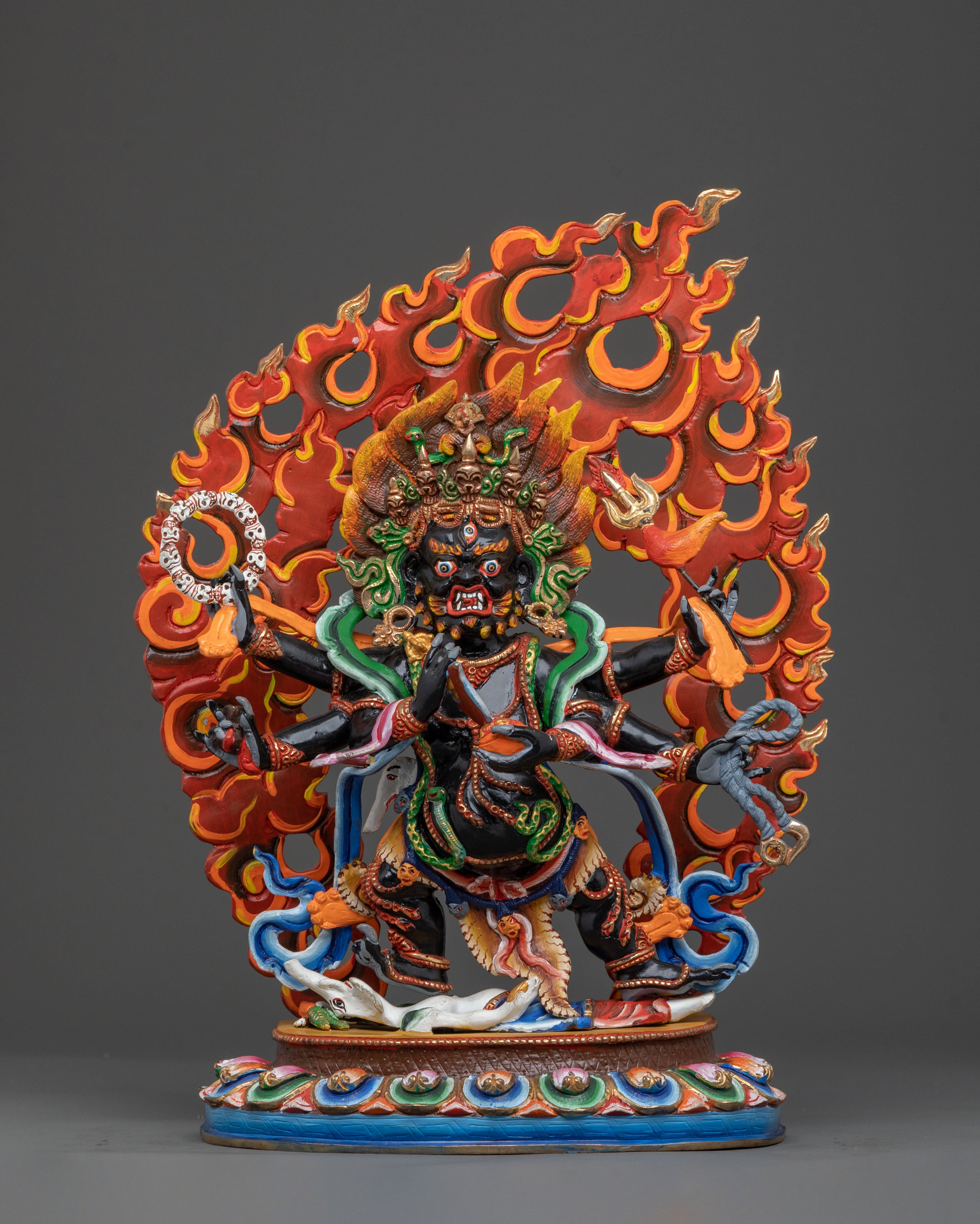 Six-Armed Mahakala Statue 