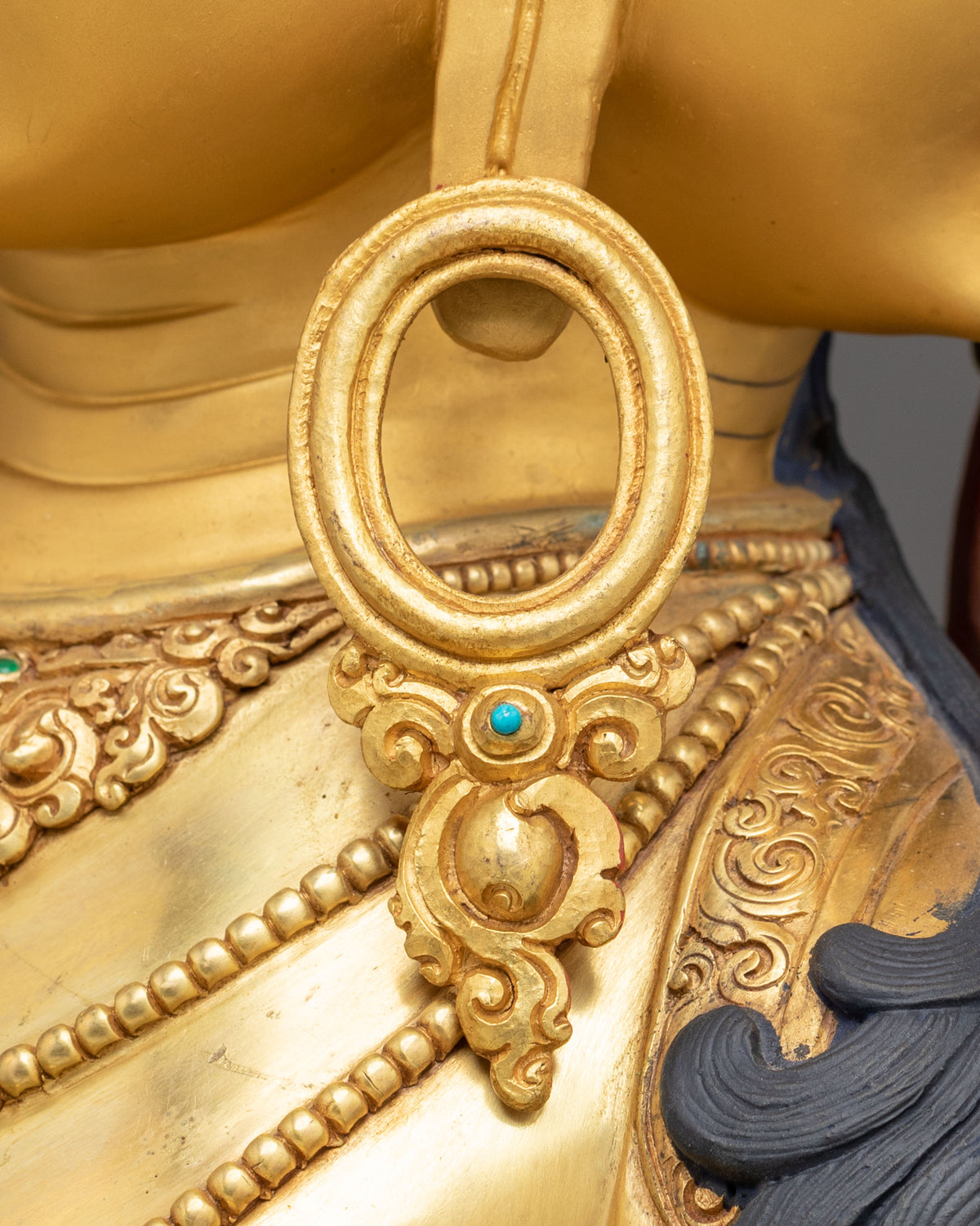 Handmade Vairocana Sculpture | Gilded Serenity