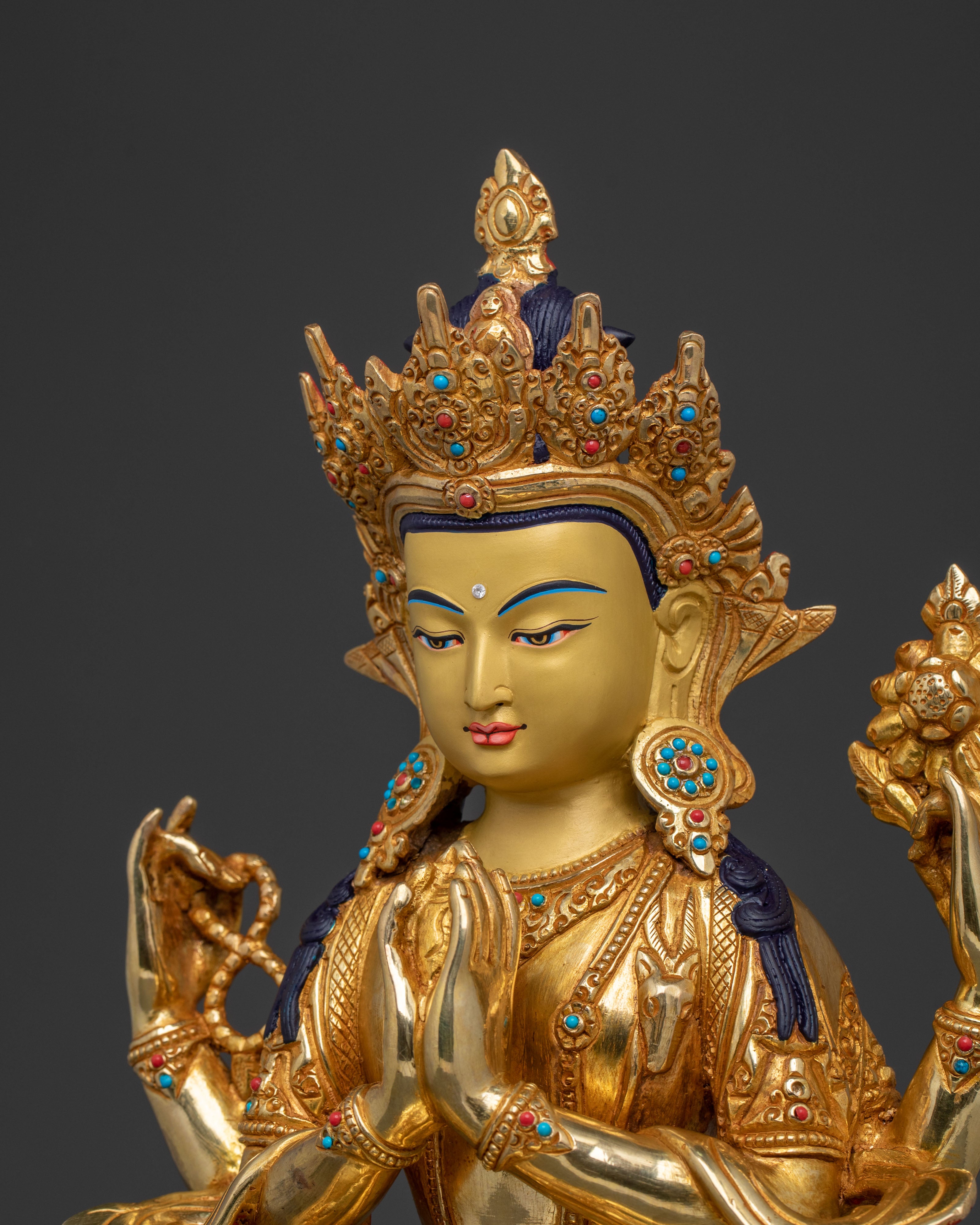 Handcrafted Chenrezig Statue | Symbol of Compassion