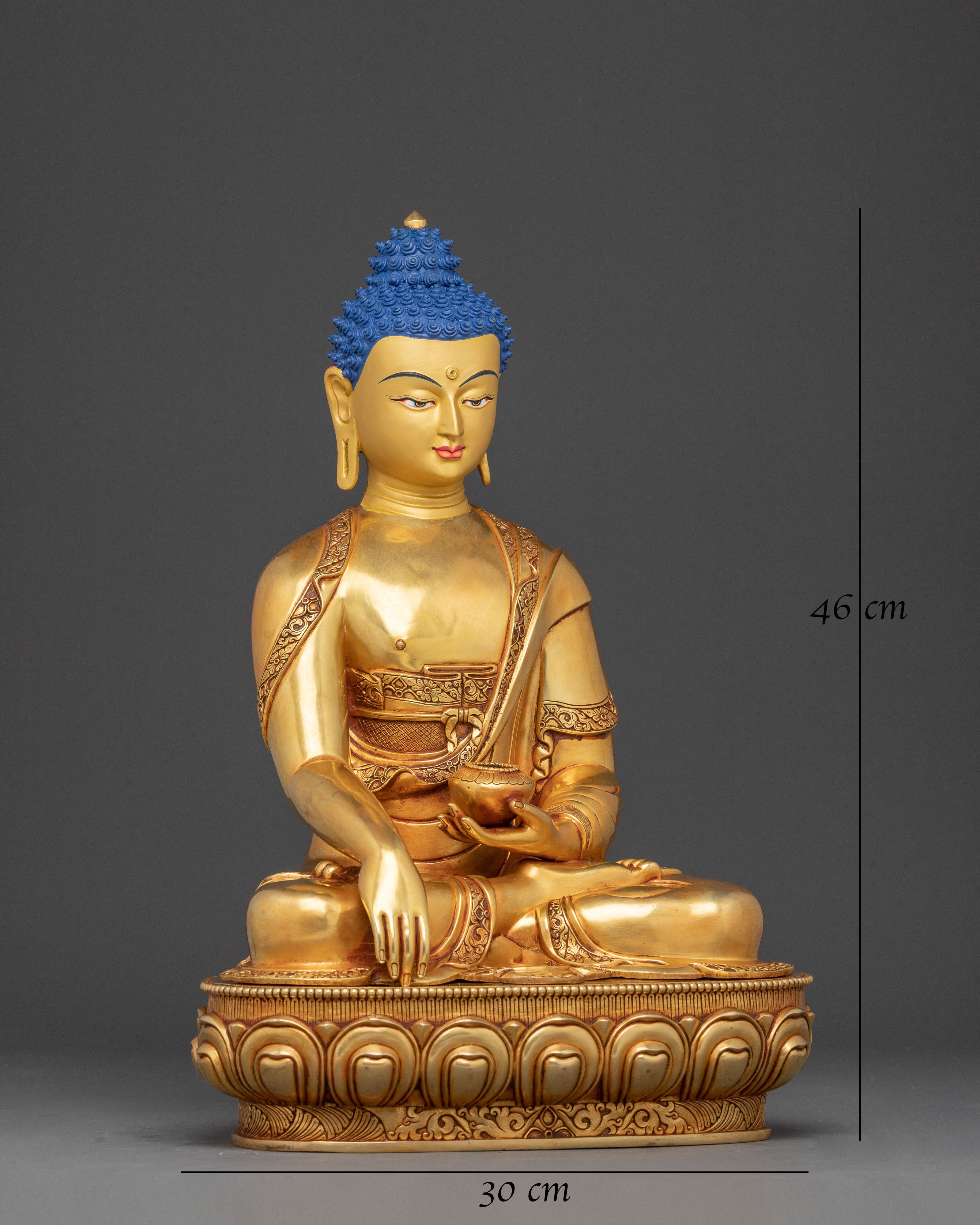 Handmade Golden Shakyamuni Buddha Statue