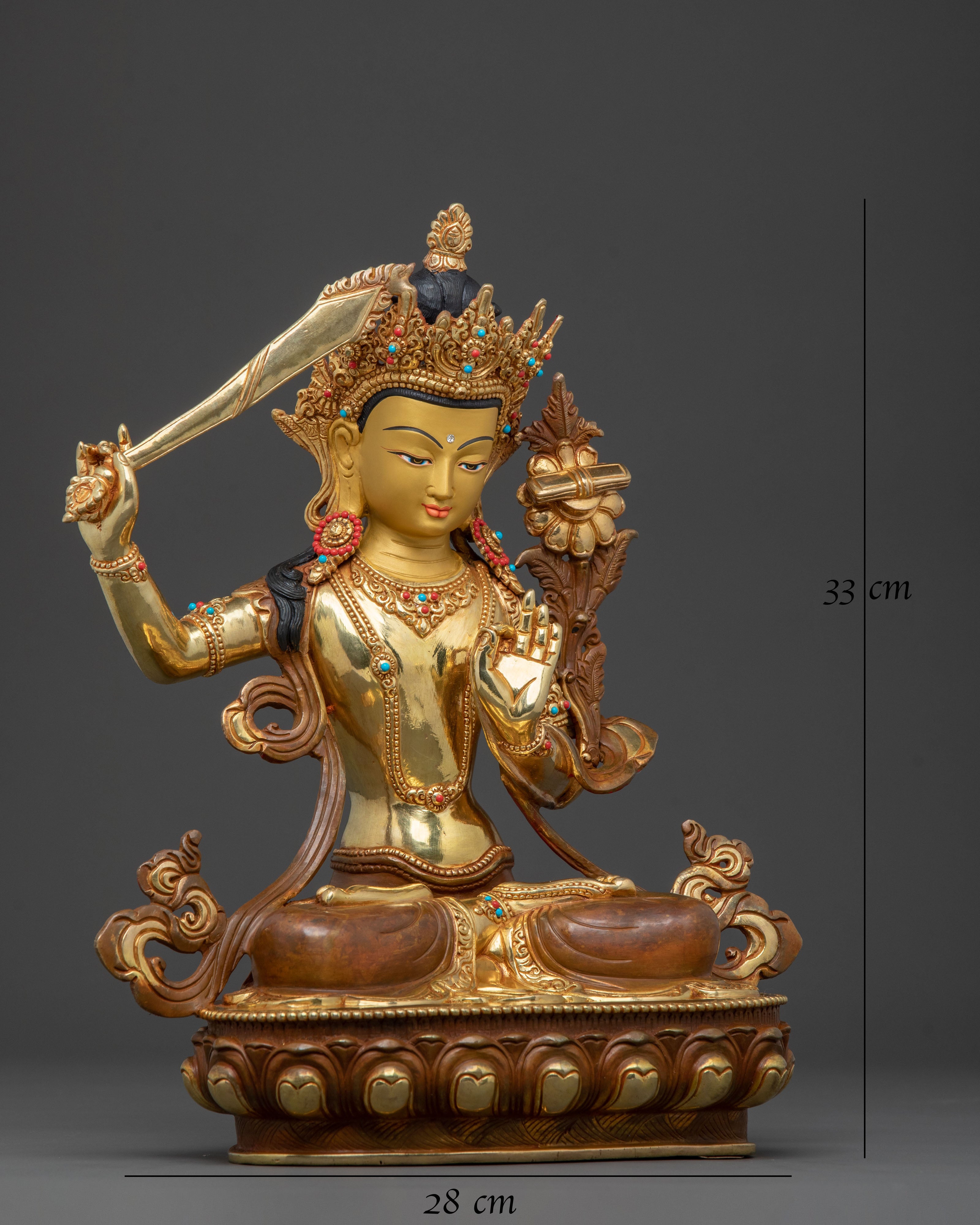 Manjushri Statue | Bodhisattva of Wisdom and Insight