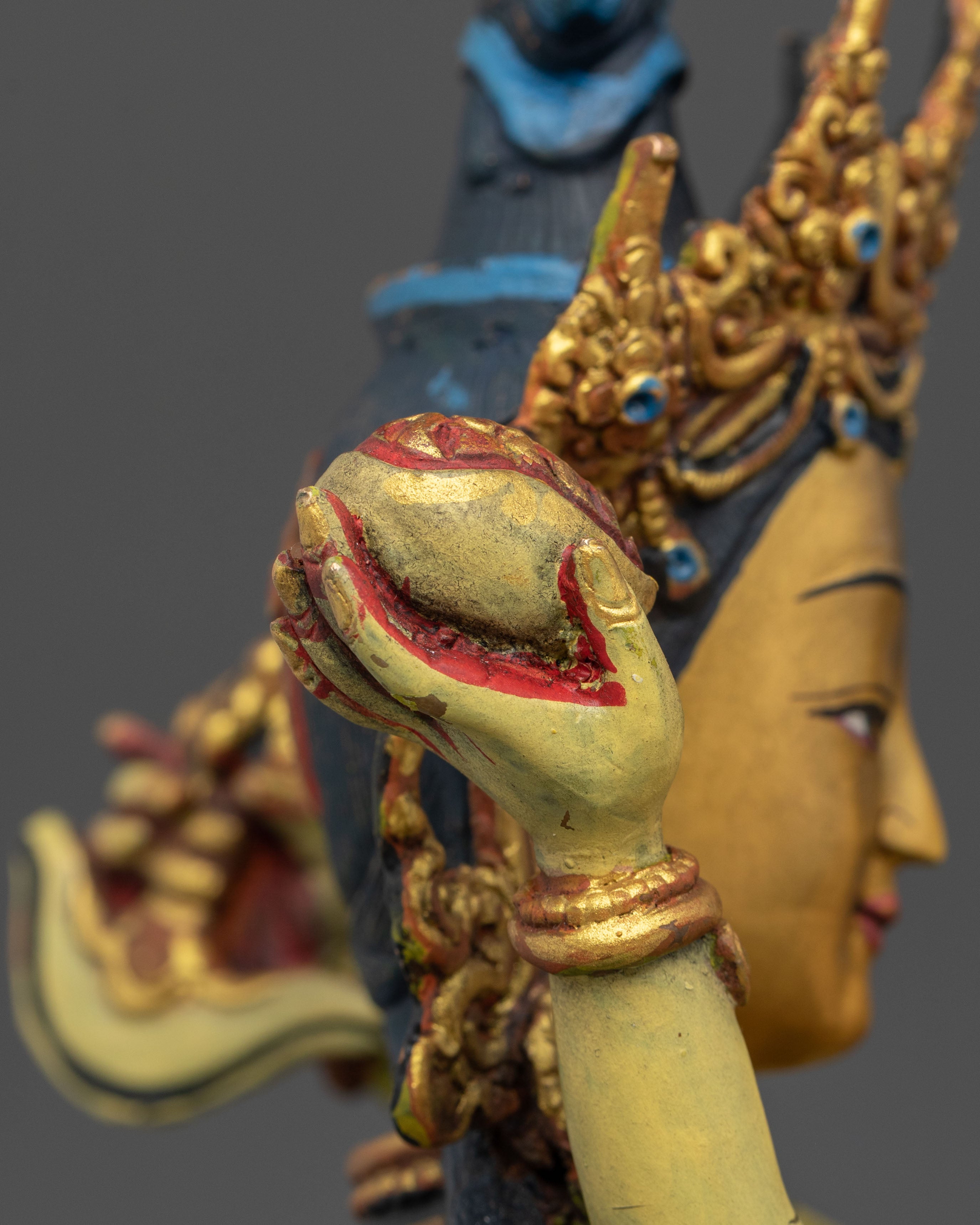 Vajradhara Sculpture with Consort | Home Decor