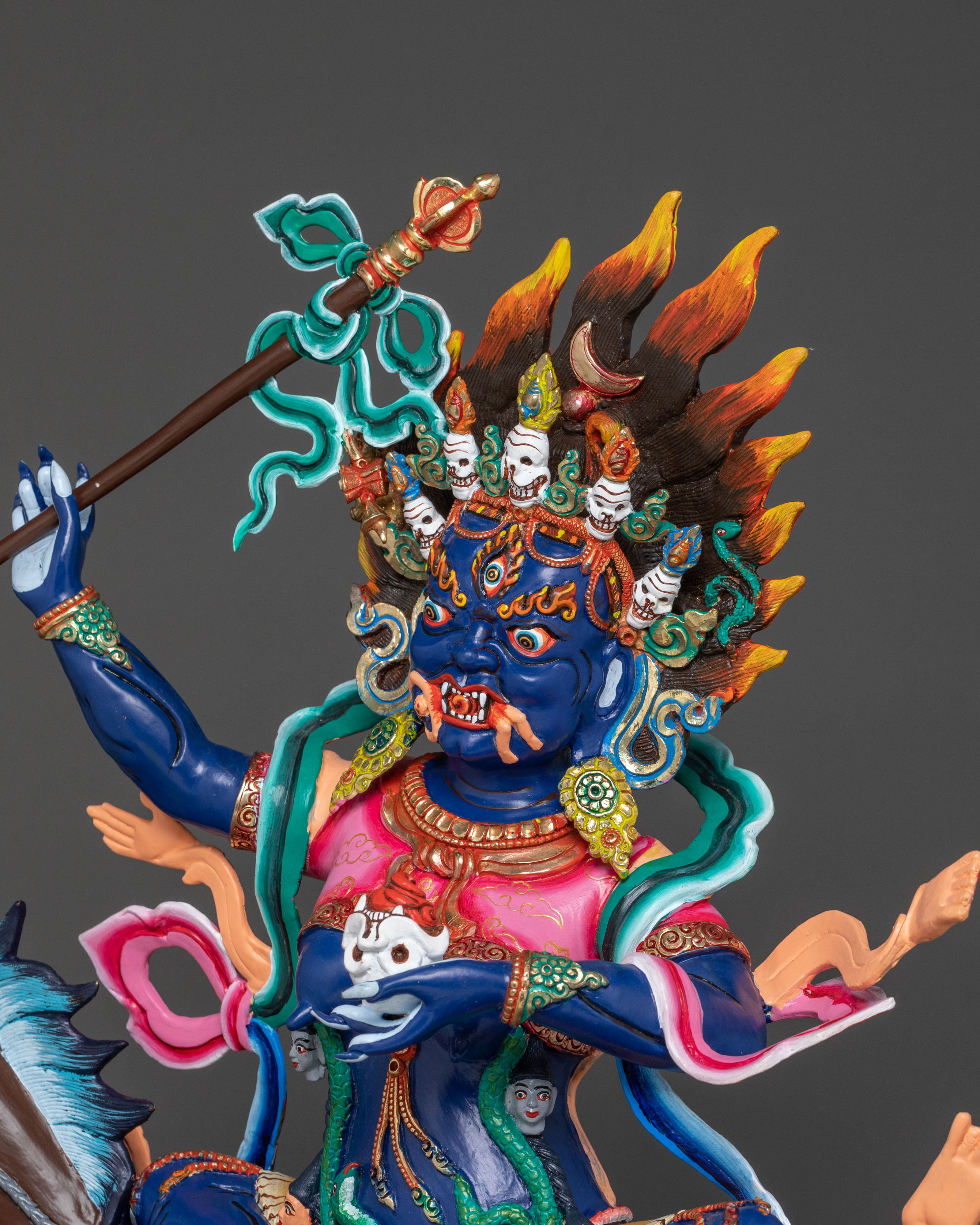 Palden Lhamo Statue: Buddhist Protector of Wisdom & Courage