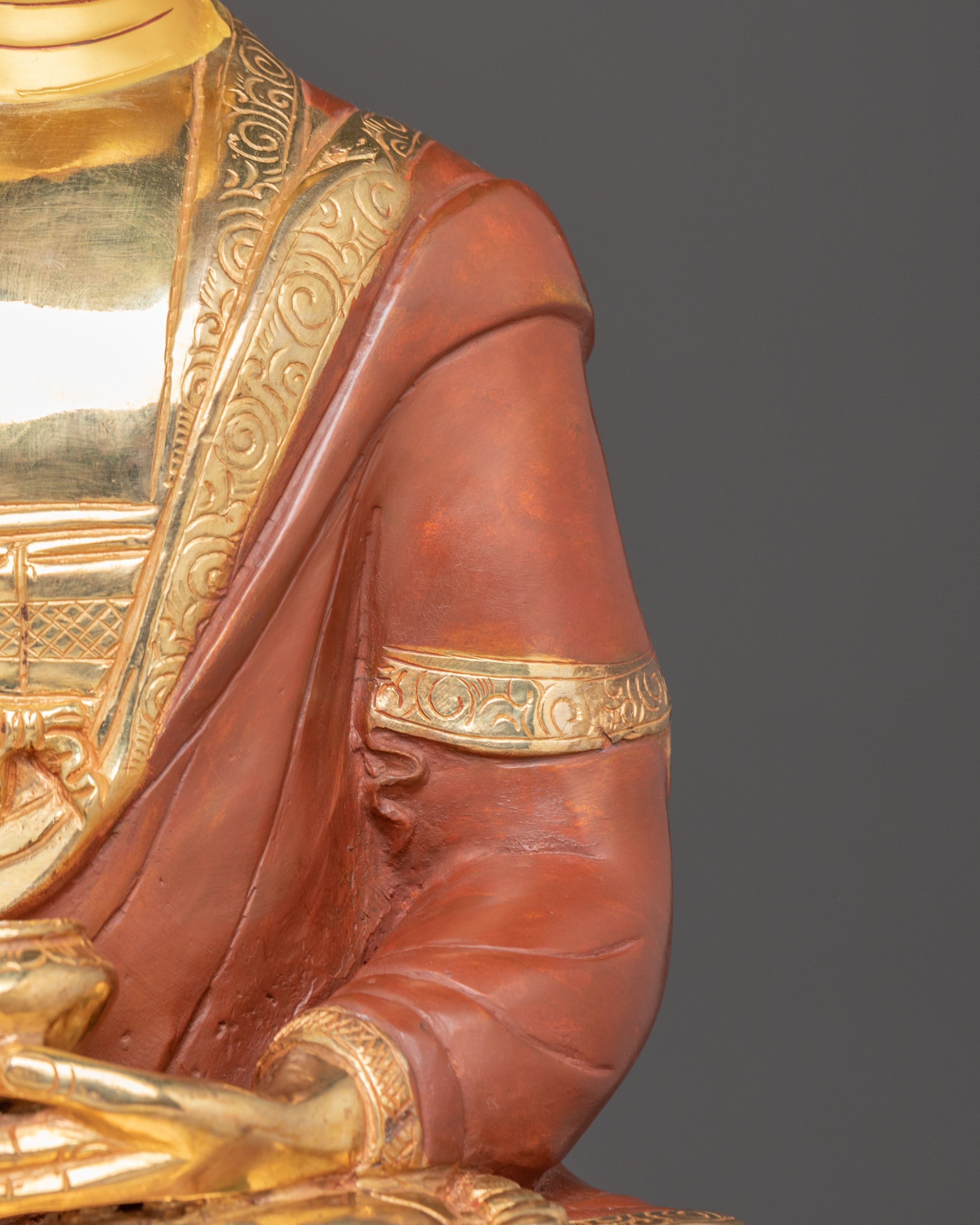 Amitabha Buddha Oxidized Copper Body Statue | Western Pure Land Deity