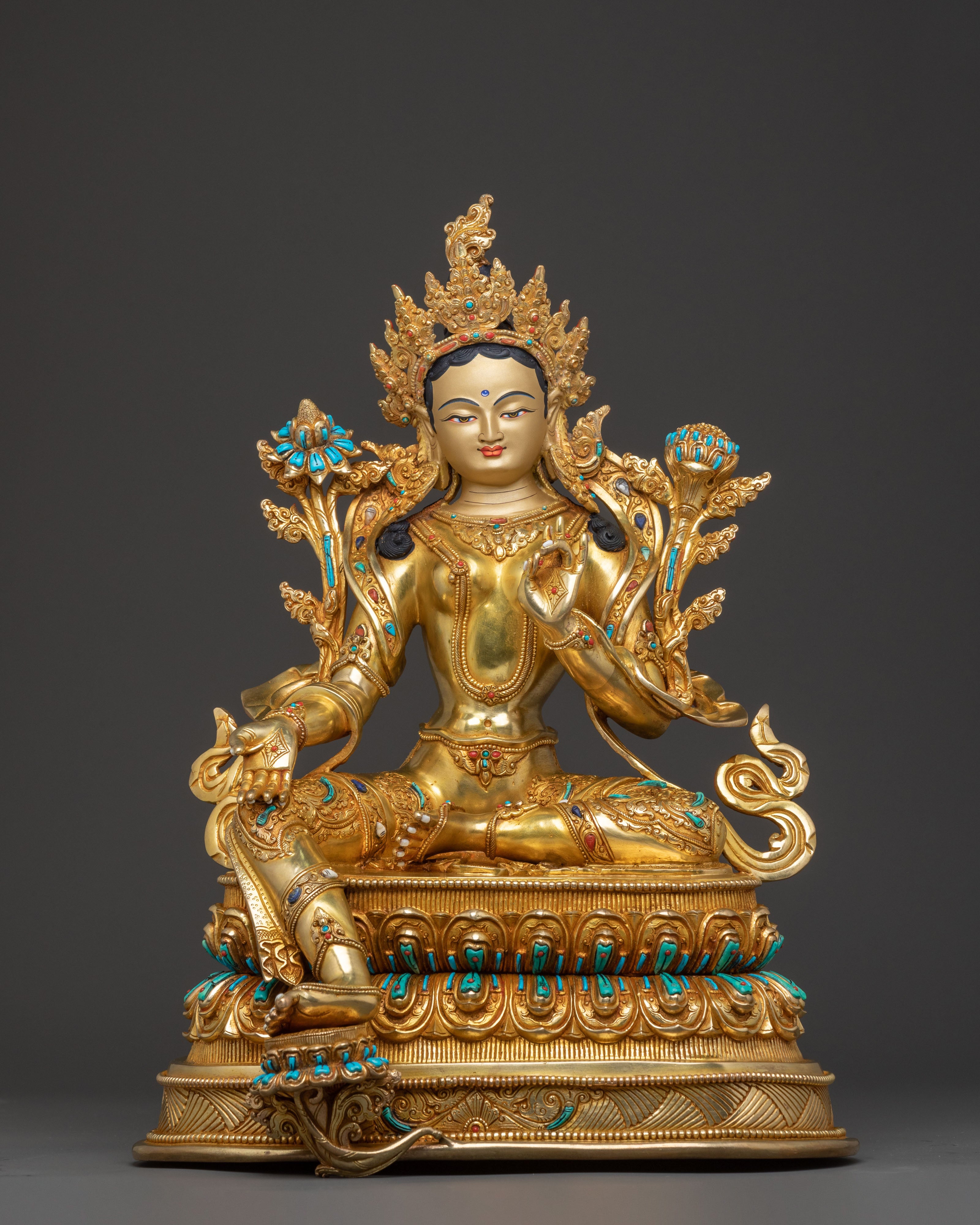 Green Tara Statue