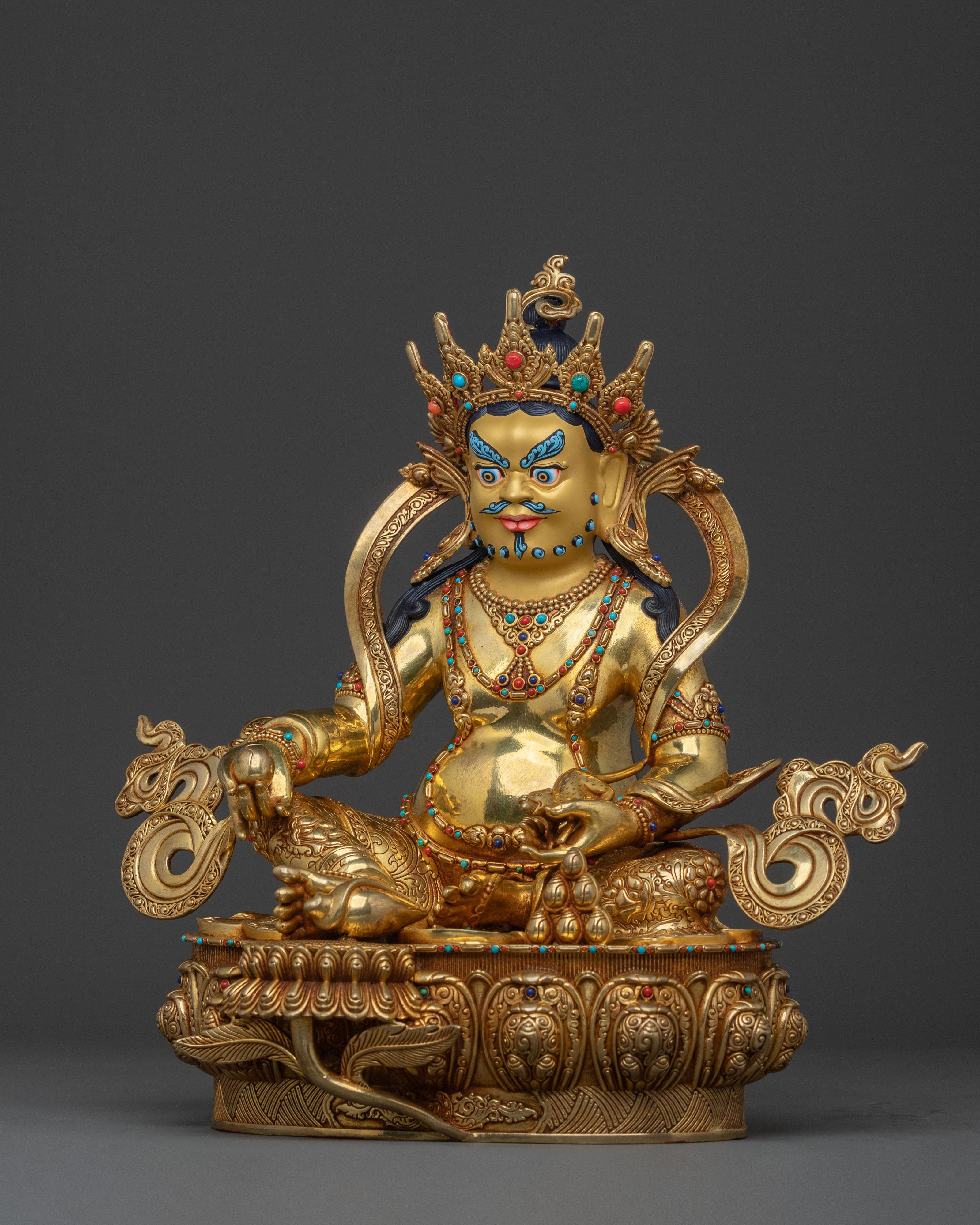 Wealth Deity: Dzambhala Statue | Spiritual Figurine