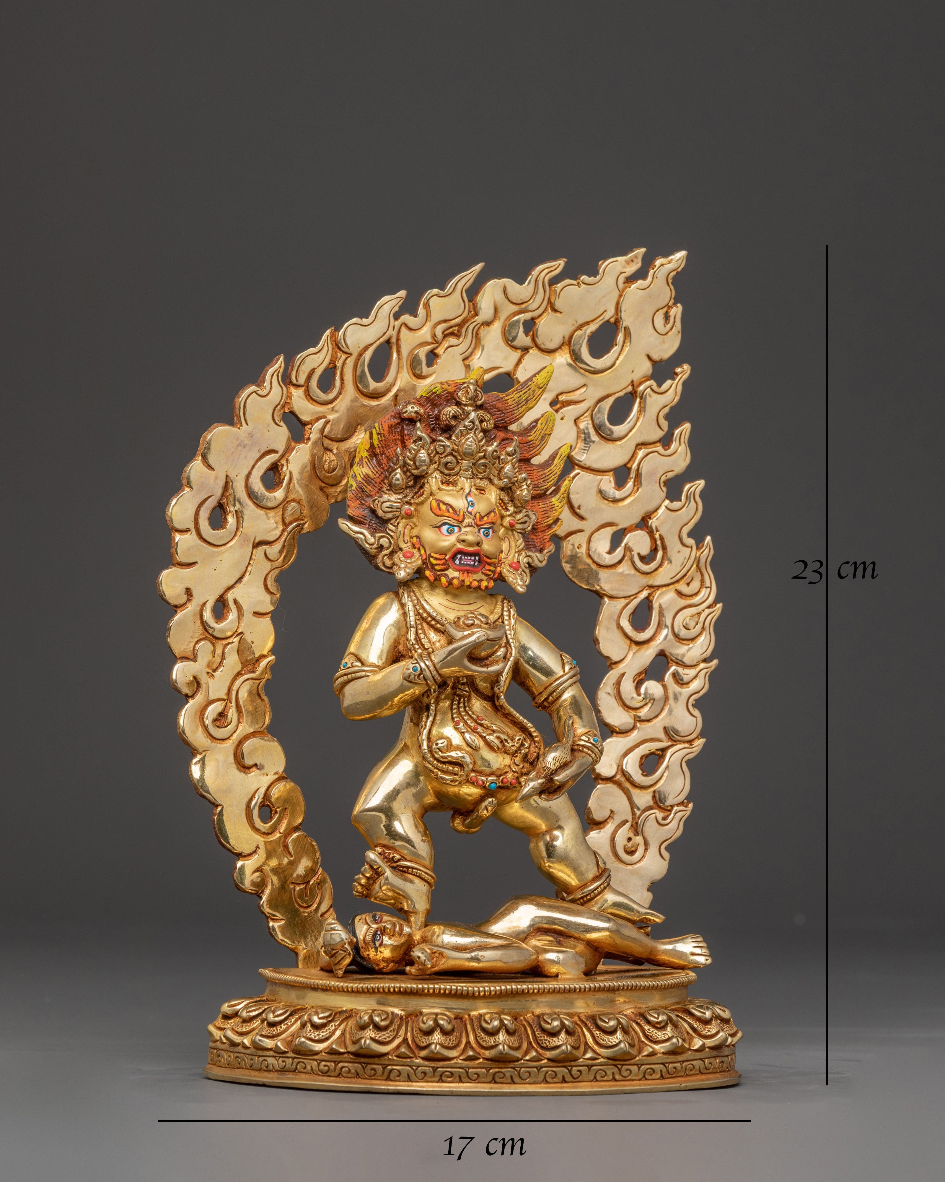 Black Dzambhala Guardian Statue | Spiritual Decor