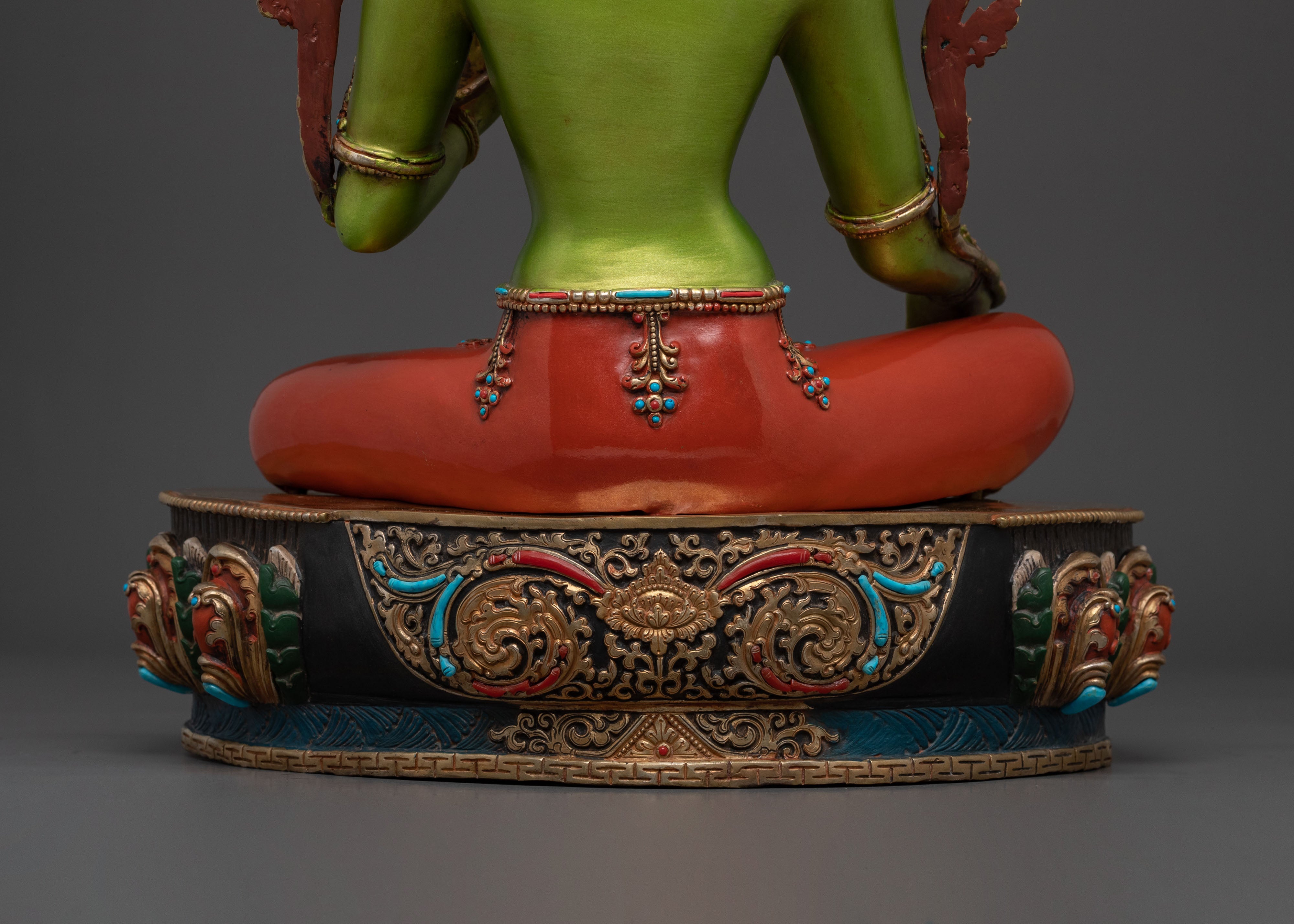 Sacred Guardian Green Tara Statue | Home Decor