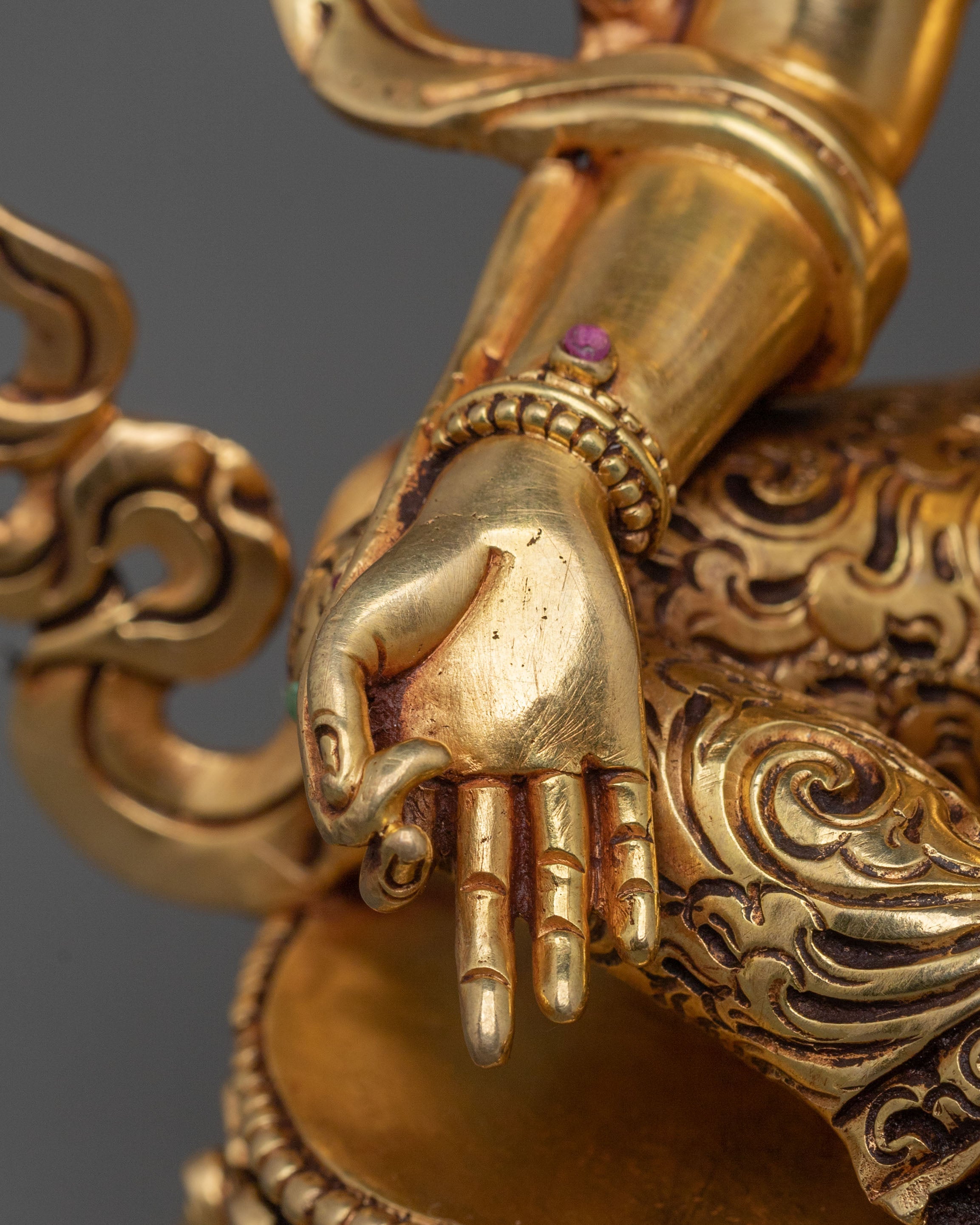Himalayan Green Tara Statue | Sacred Figurine