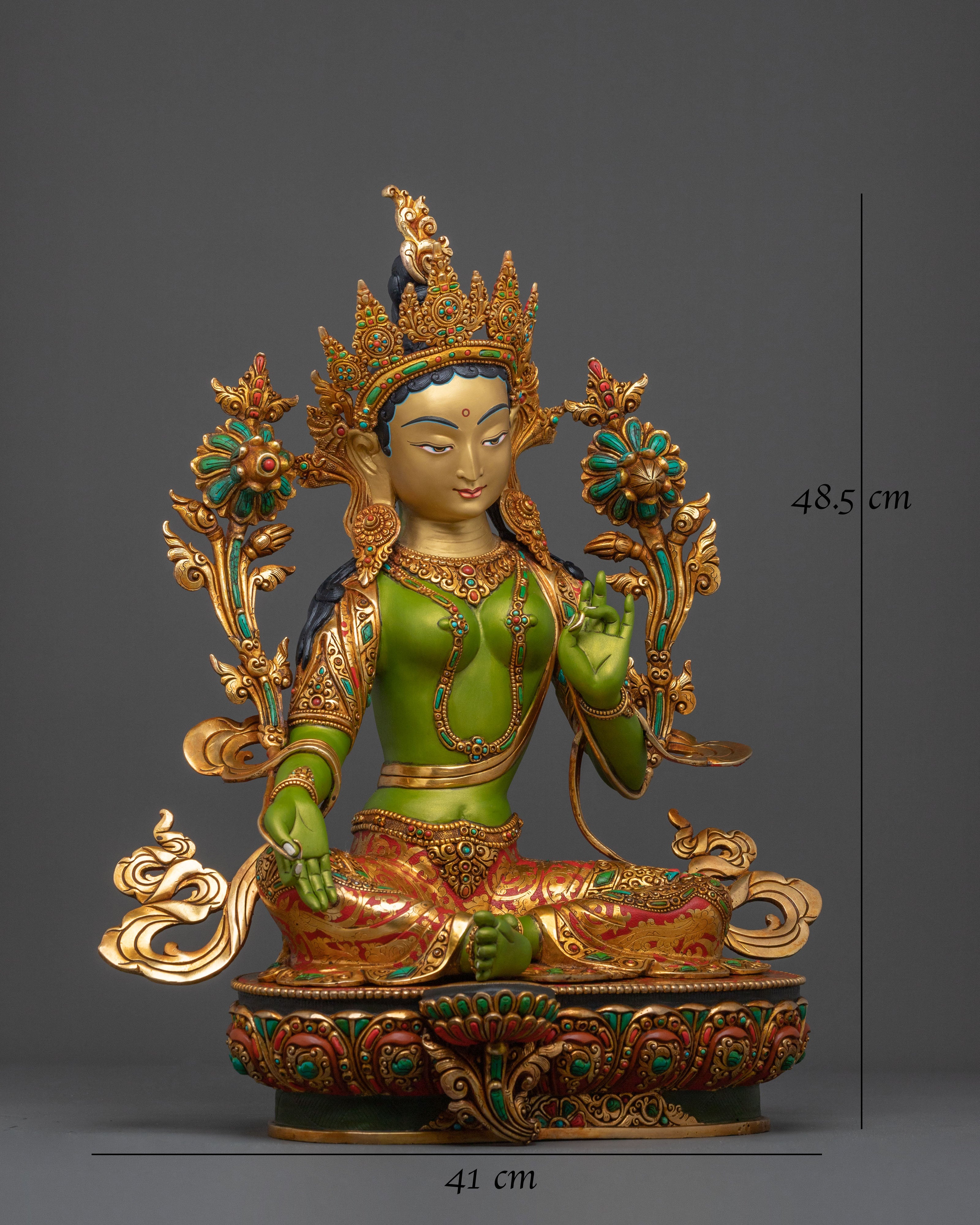 Green Tara Sacred Statue | Made in Nepal