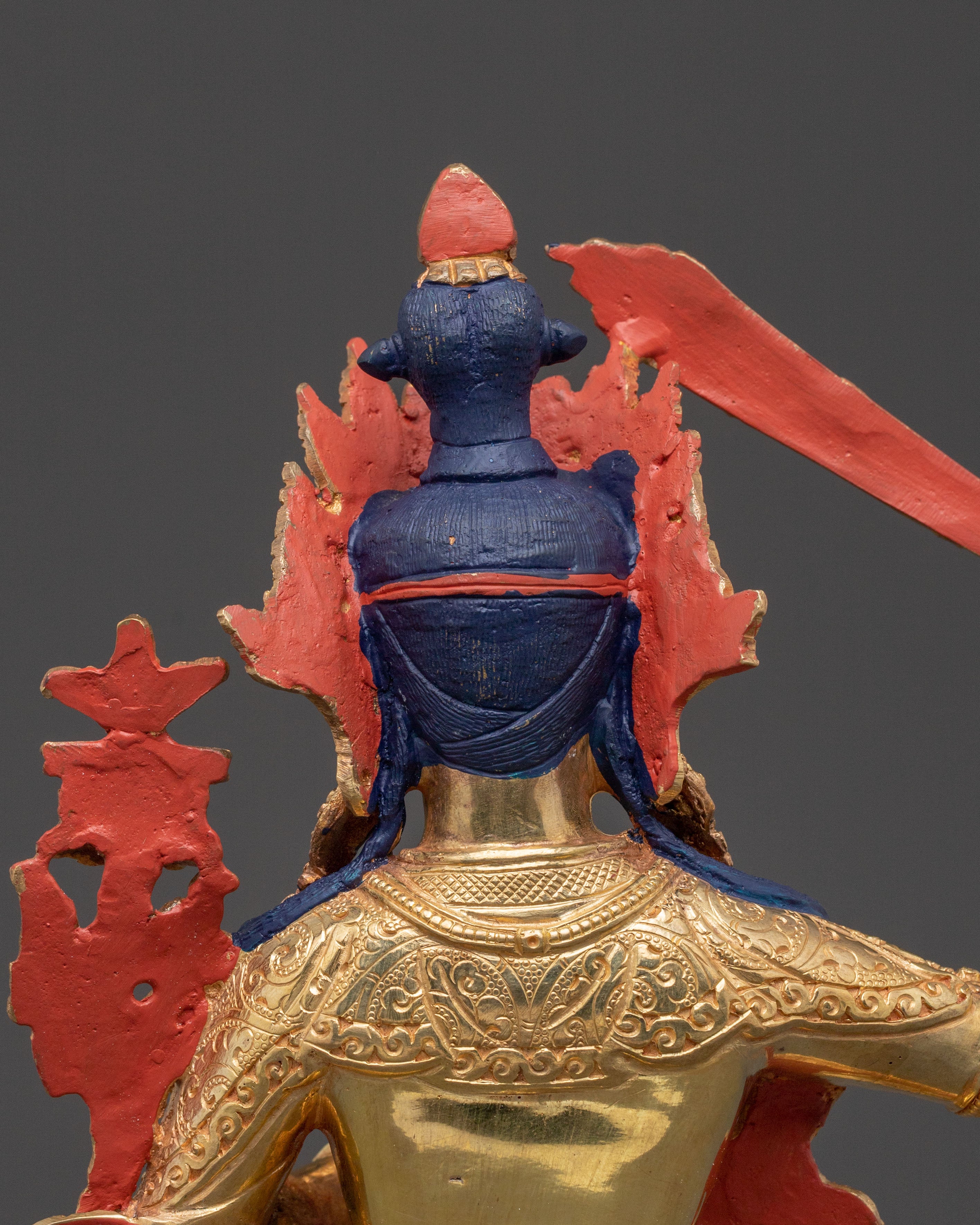 Blessing Statue of Manjushri – Hand-Gilded Copper Statue