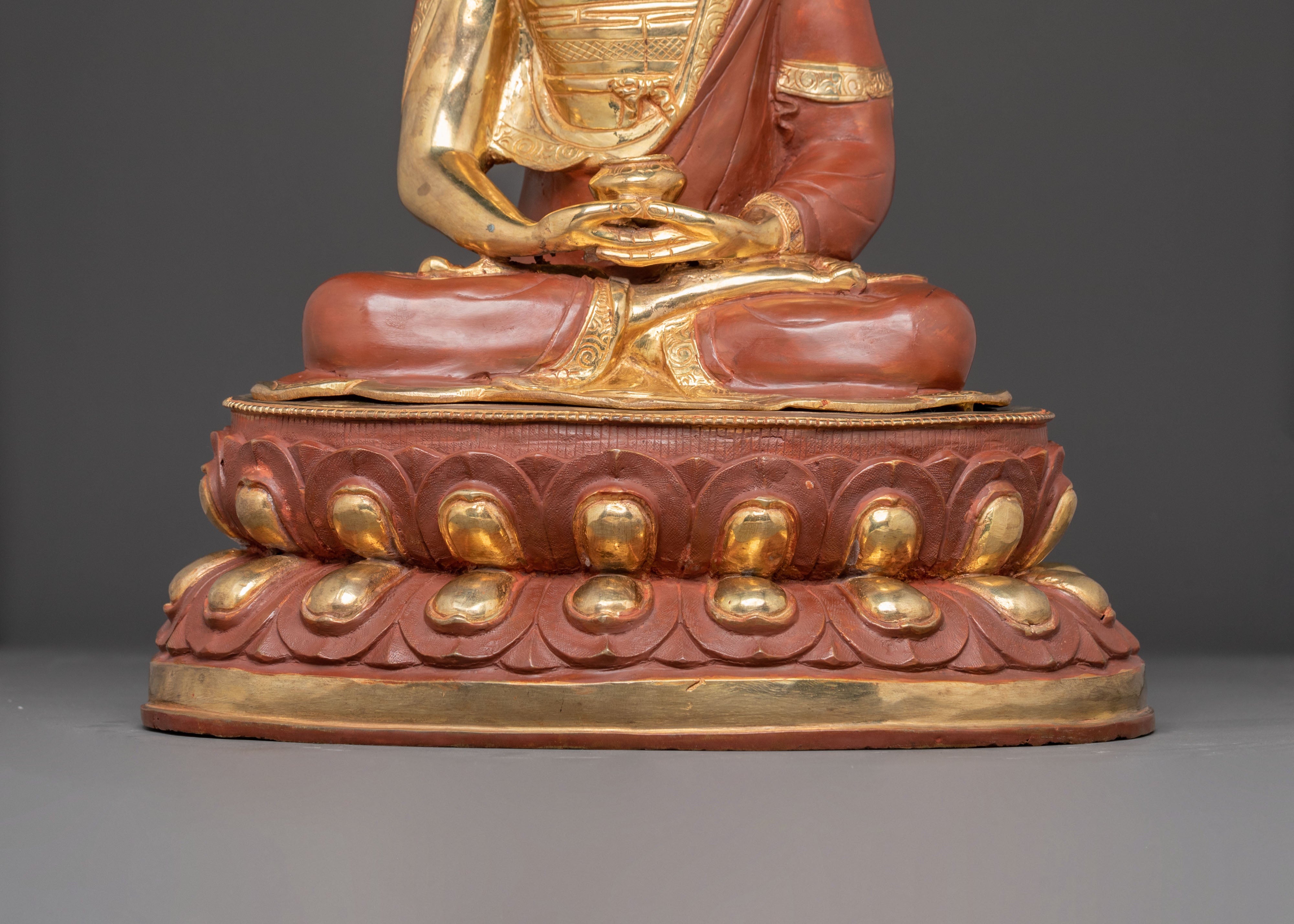 Amitabha Buddha Oxidized Copper Body Statue | Western Pure Land Deity