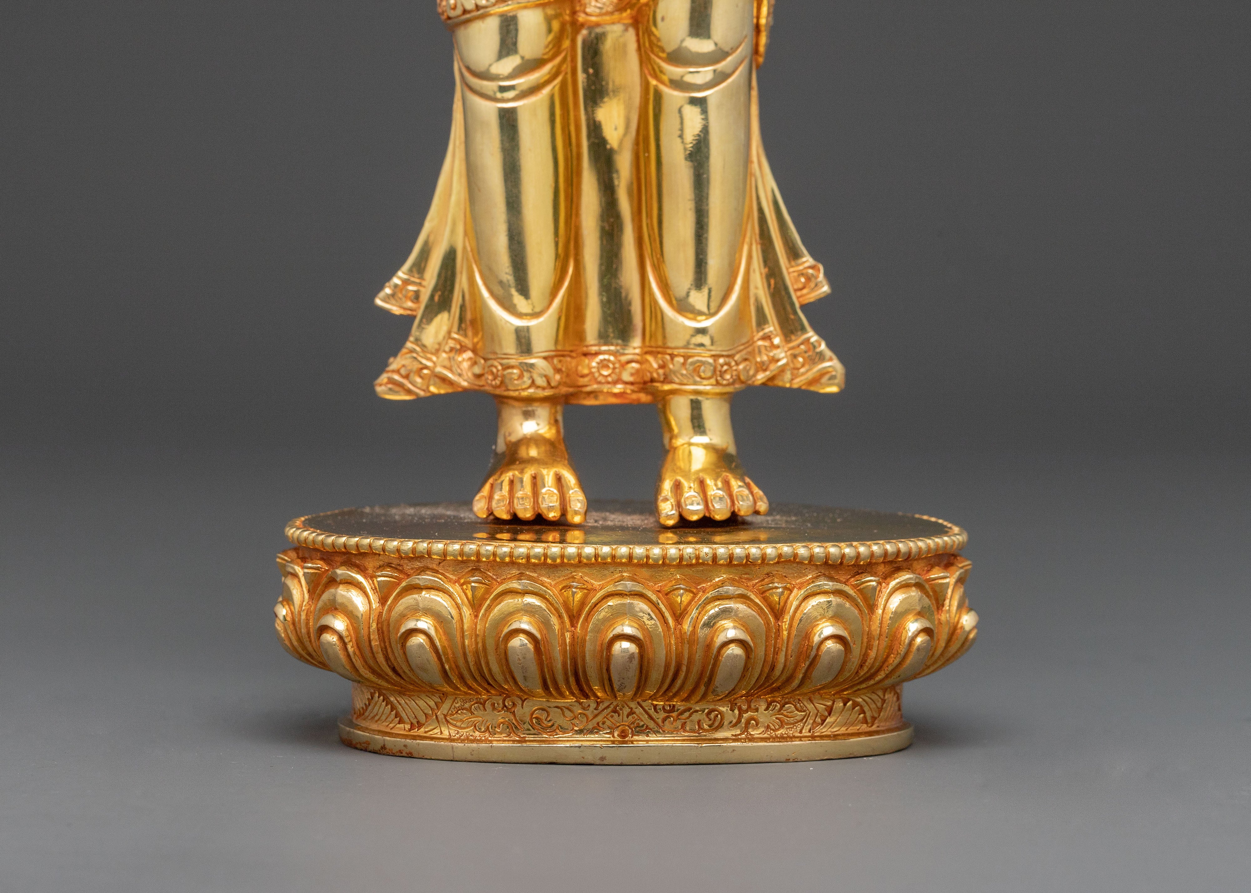 Serene Disciples Sculpture of Shakyamuni Buddha for Altars