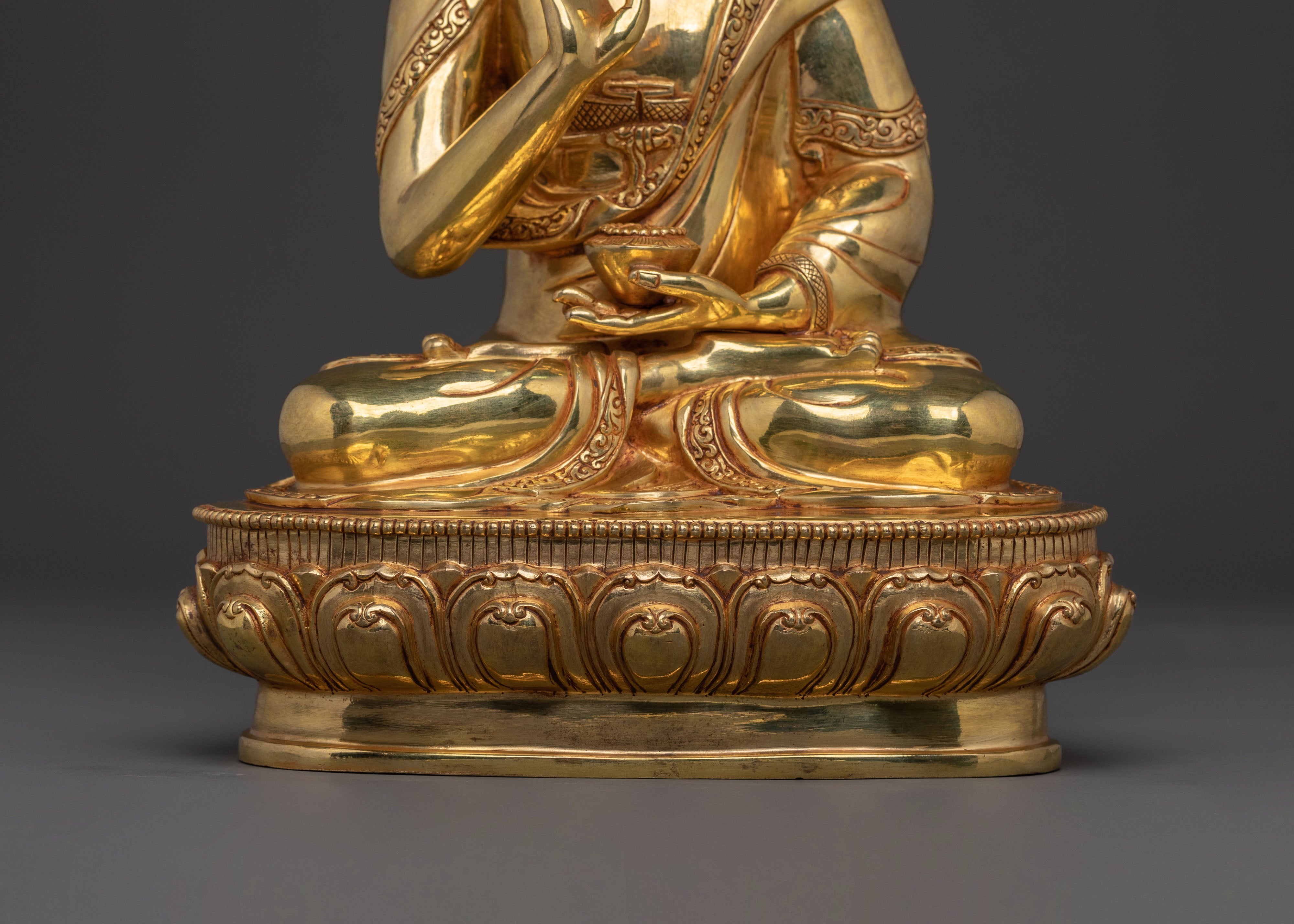 Handcrafted Amogasiddhi Statue: Spiritual Figurine
