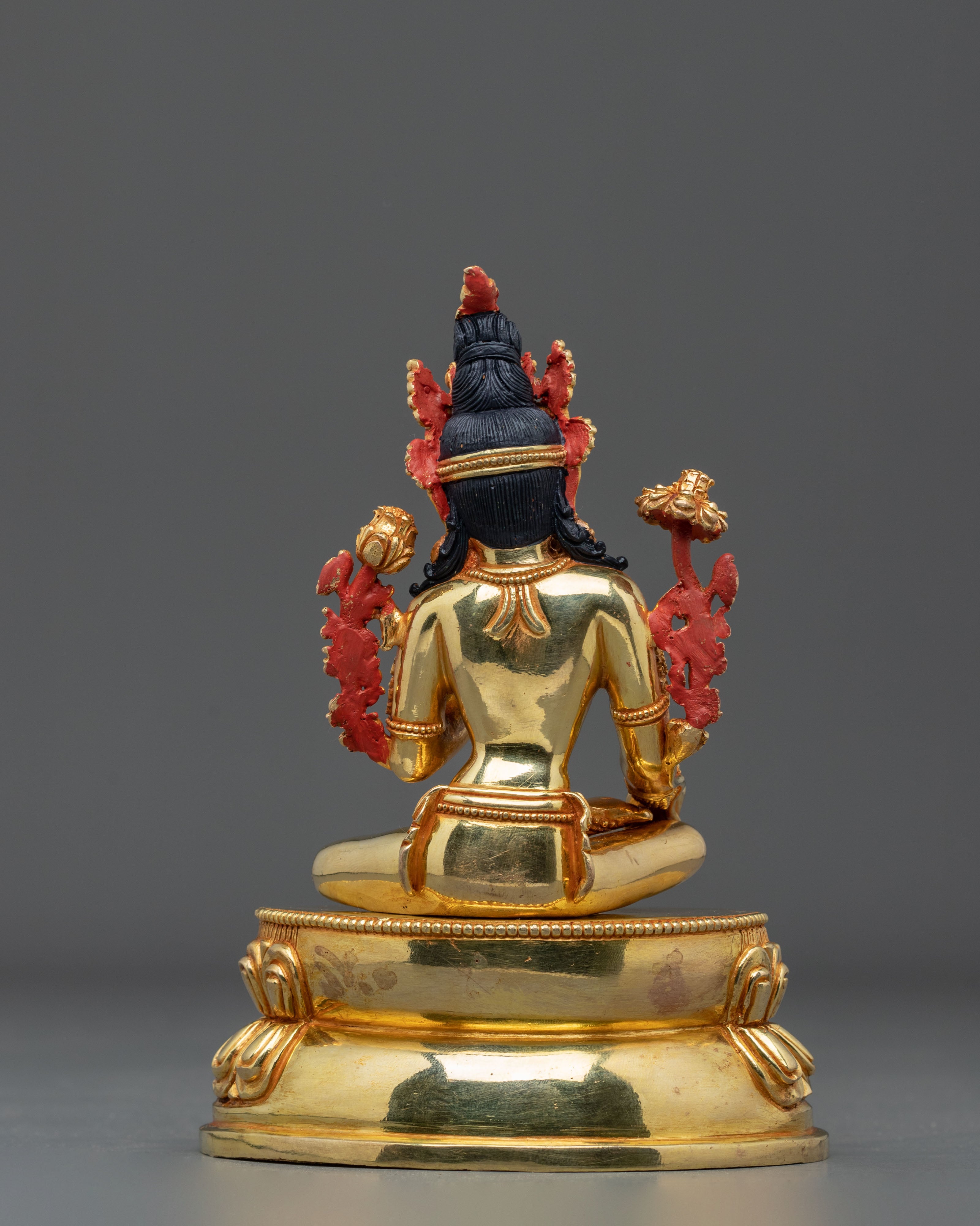 Green Tara Figurine with Acrylic Painting | Home Decor