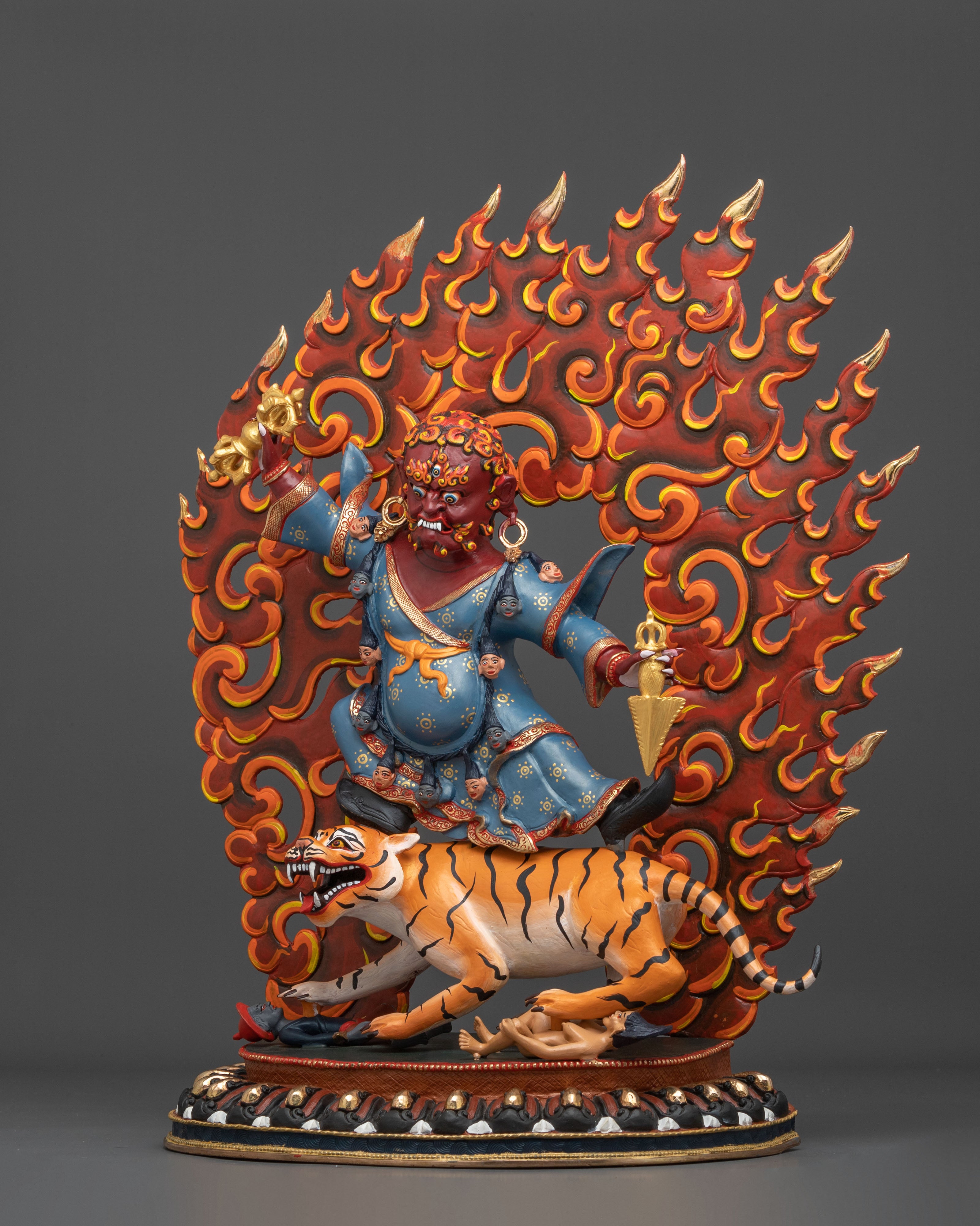 Dorje Drollo Copper Statue | Wrathful Guru Rinpoche Form