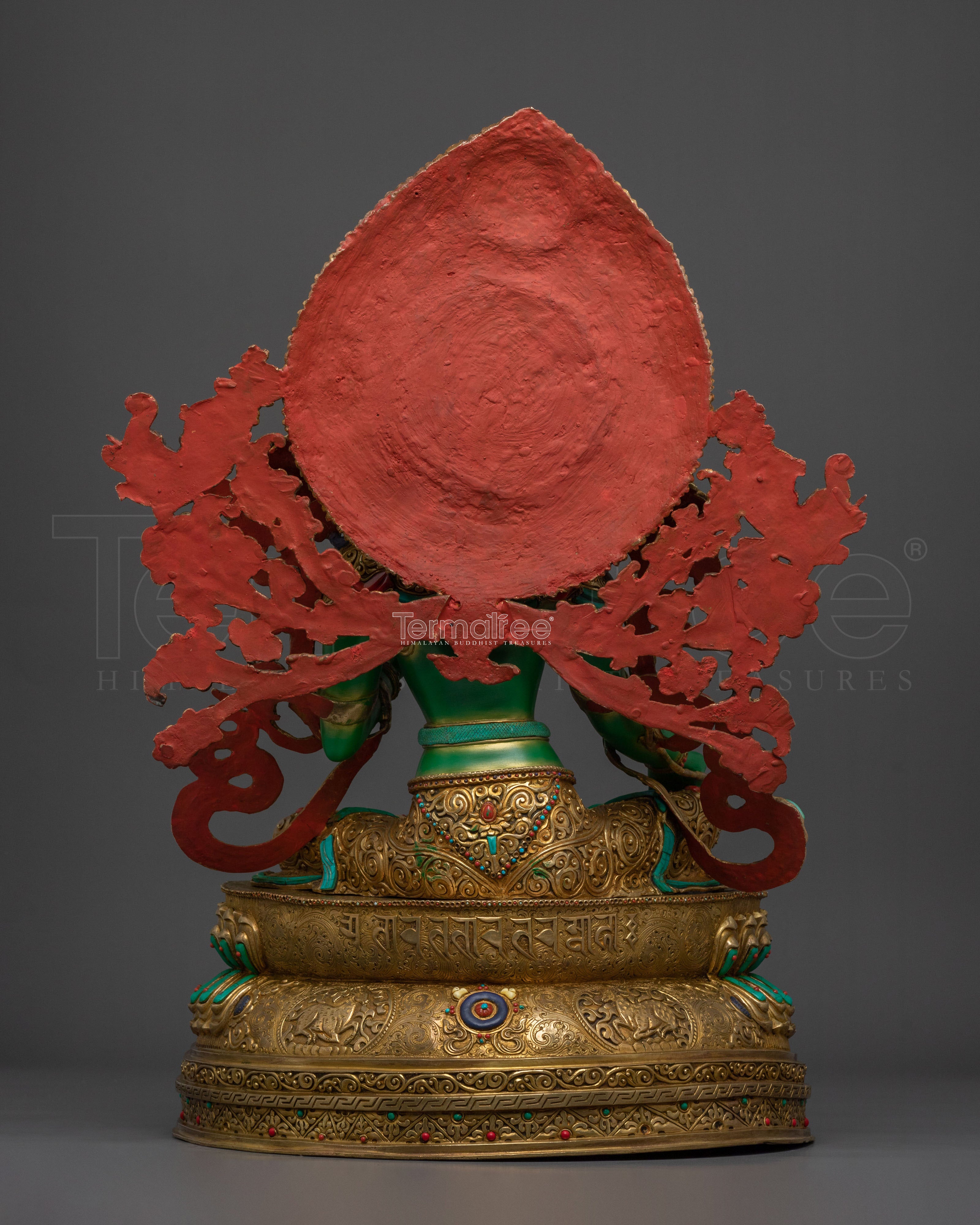 Himalayan Shyama Tara Sacred Statue Gilded in 24K Gold
