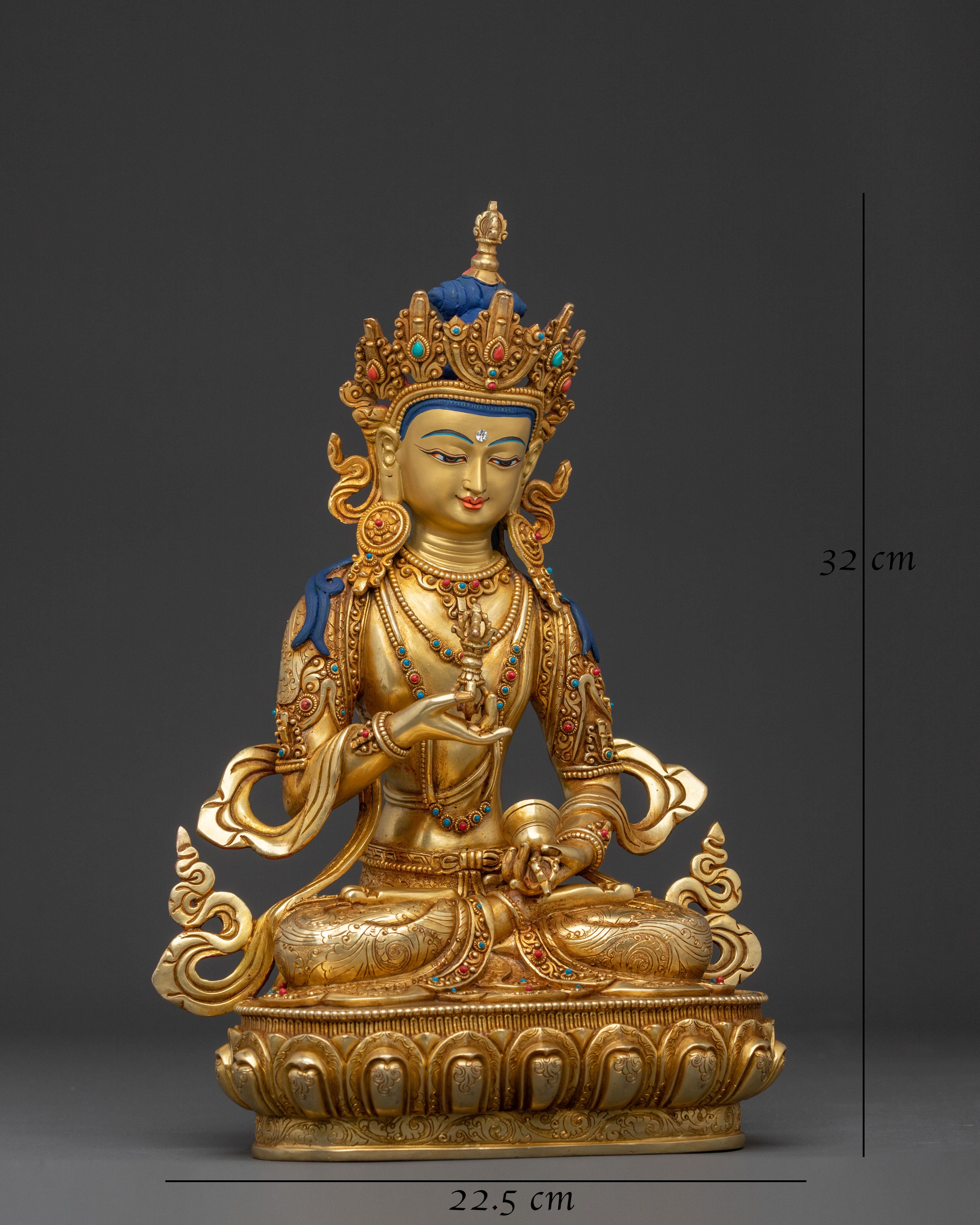 Handcrafted Vajrasattva Figurine | Sacred Tibetan Purification Statue