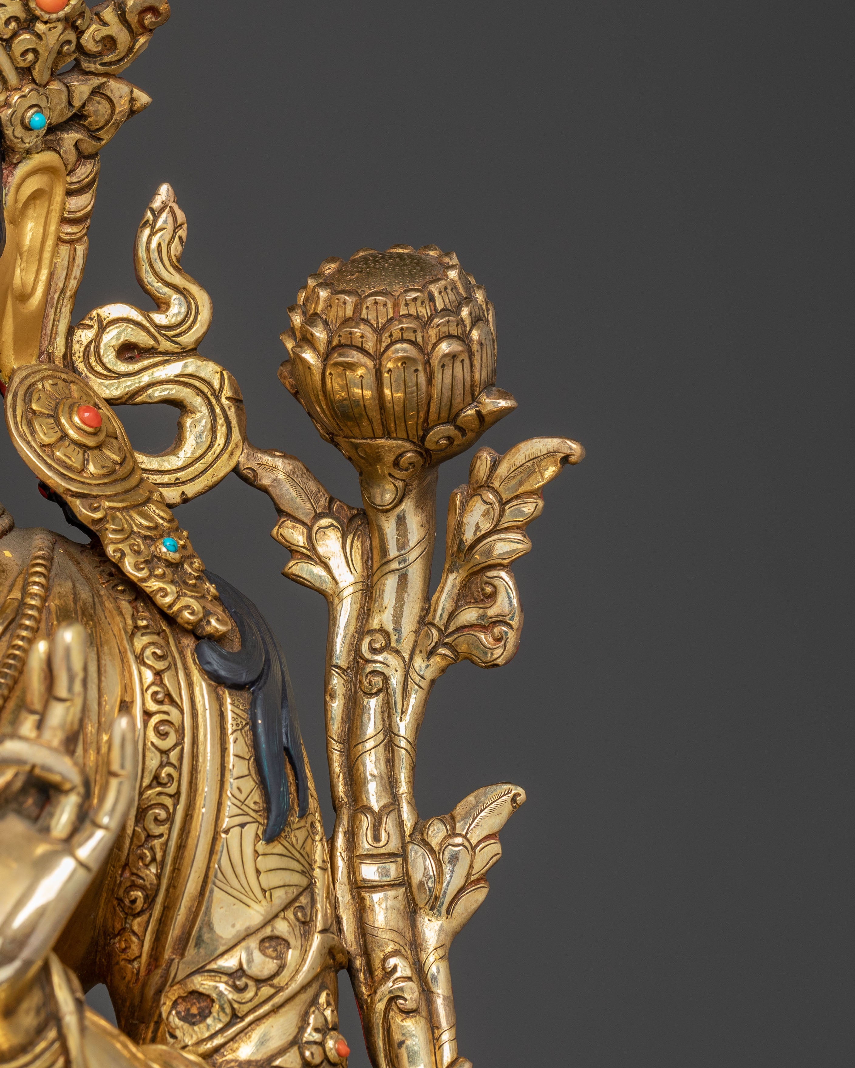 Green Tara Copper Art - Mother of Buddhas | Shyama Tara Statue