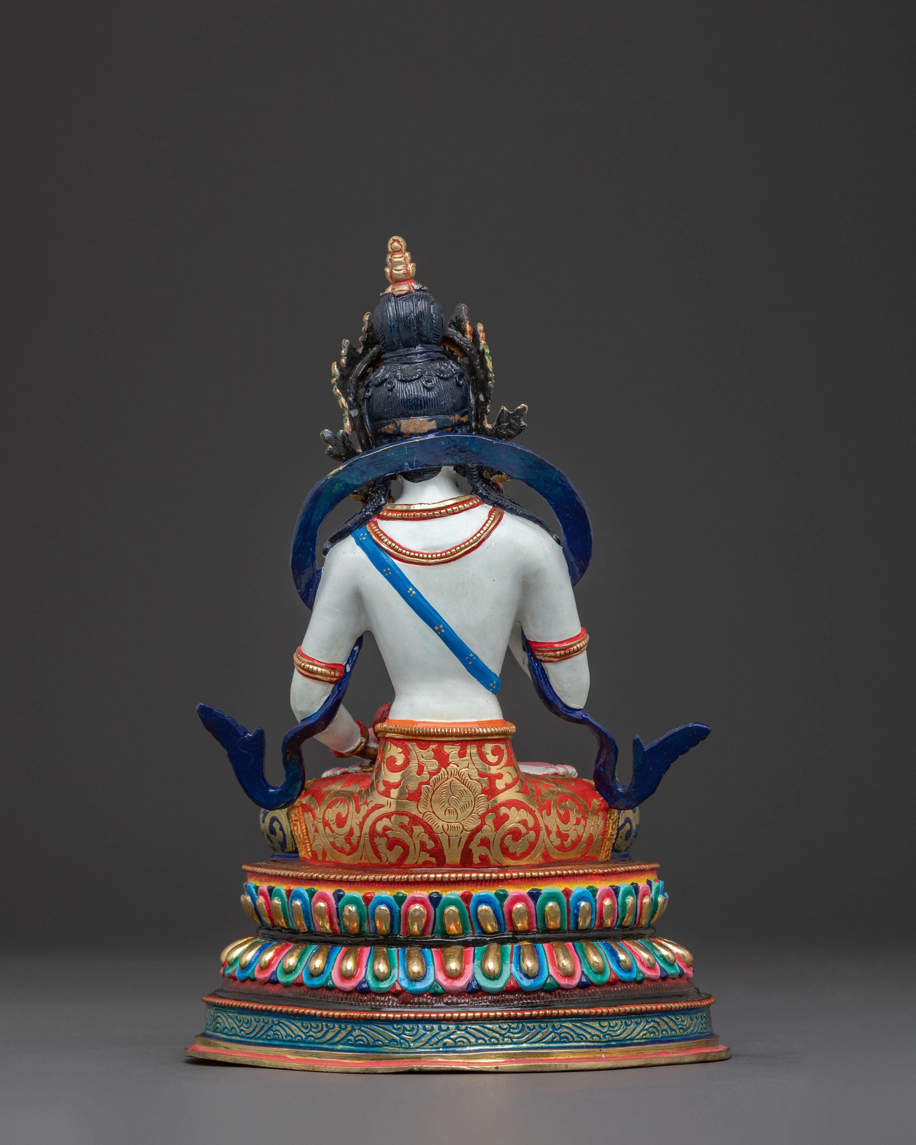 Vajrasattva Buddha – Serene 24K Gold Gilded Statue