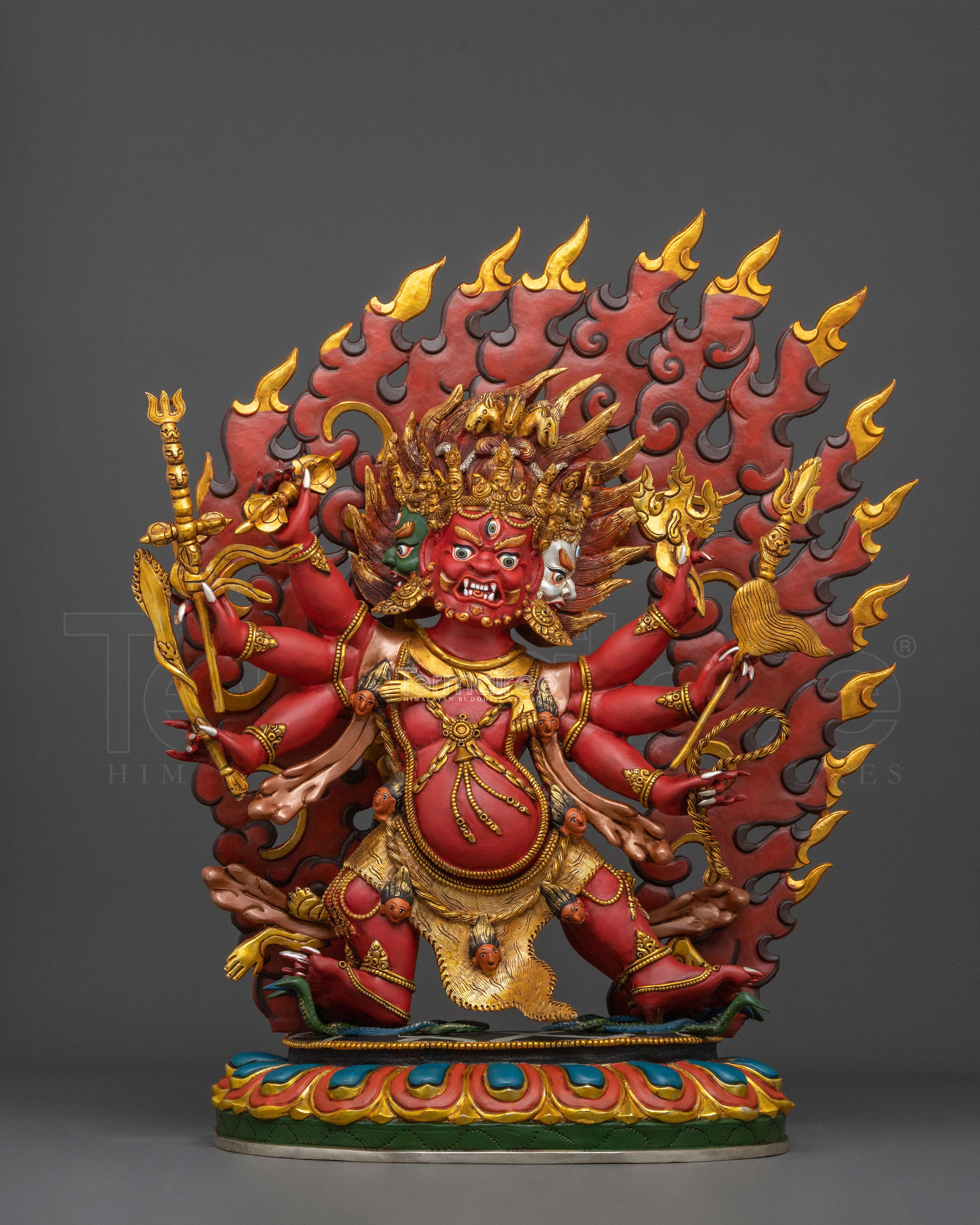 Heyagriva Divine Figurine | 24K Gold Gilded Protector