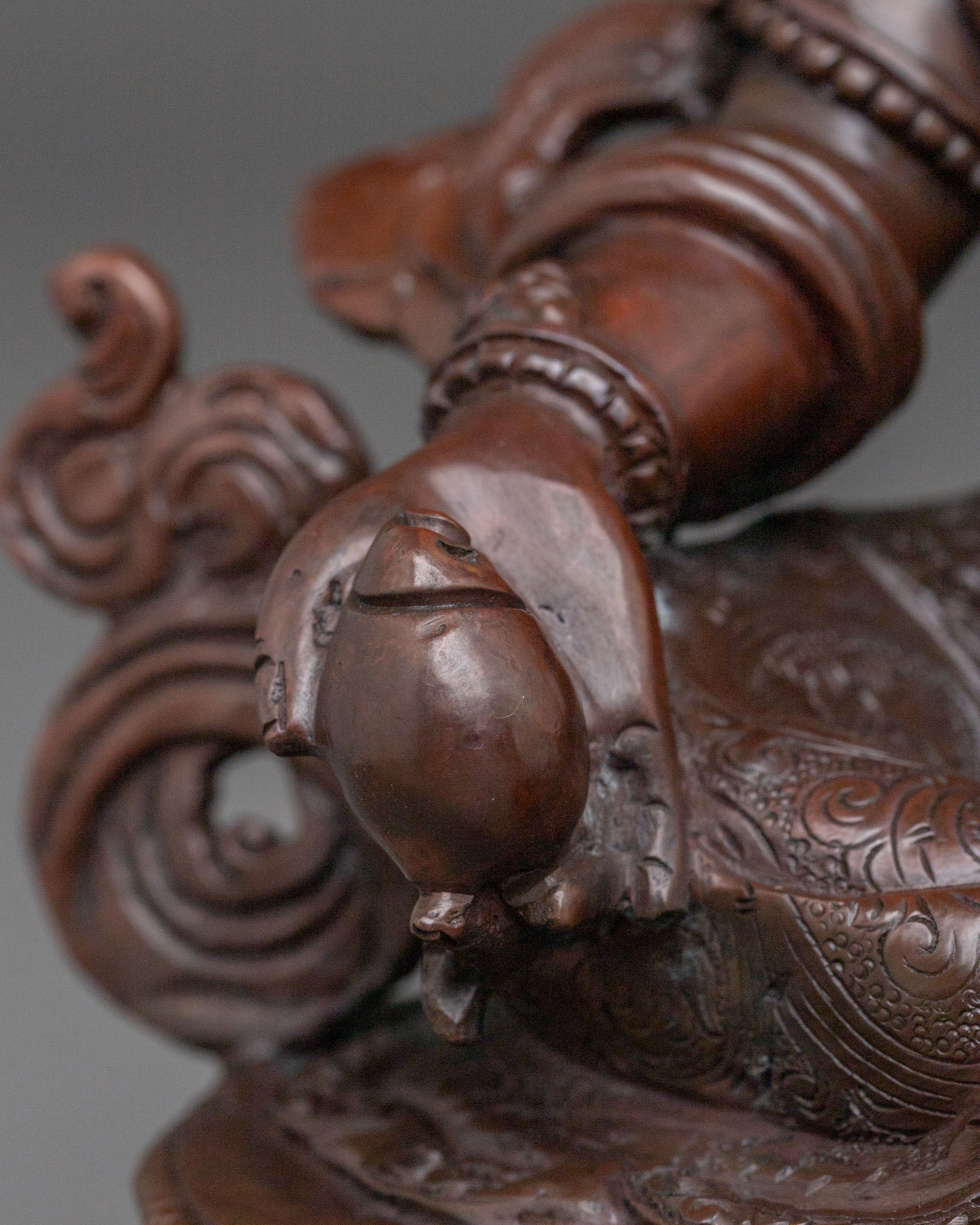 Dzambhala Tibetan Buddhist Statue | Wealth Deity Sculpture