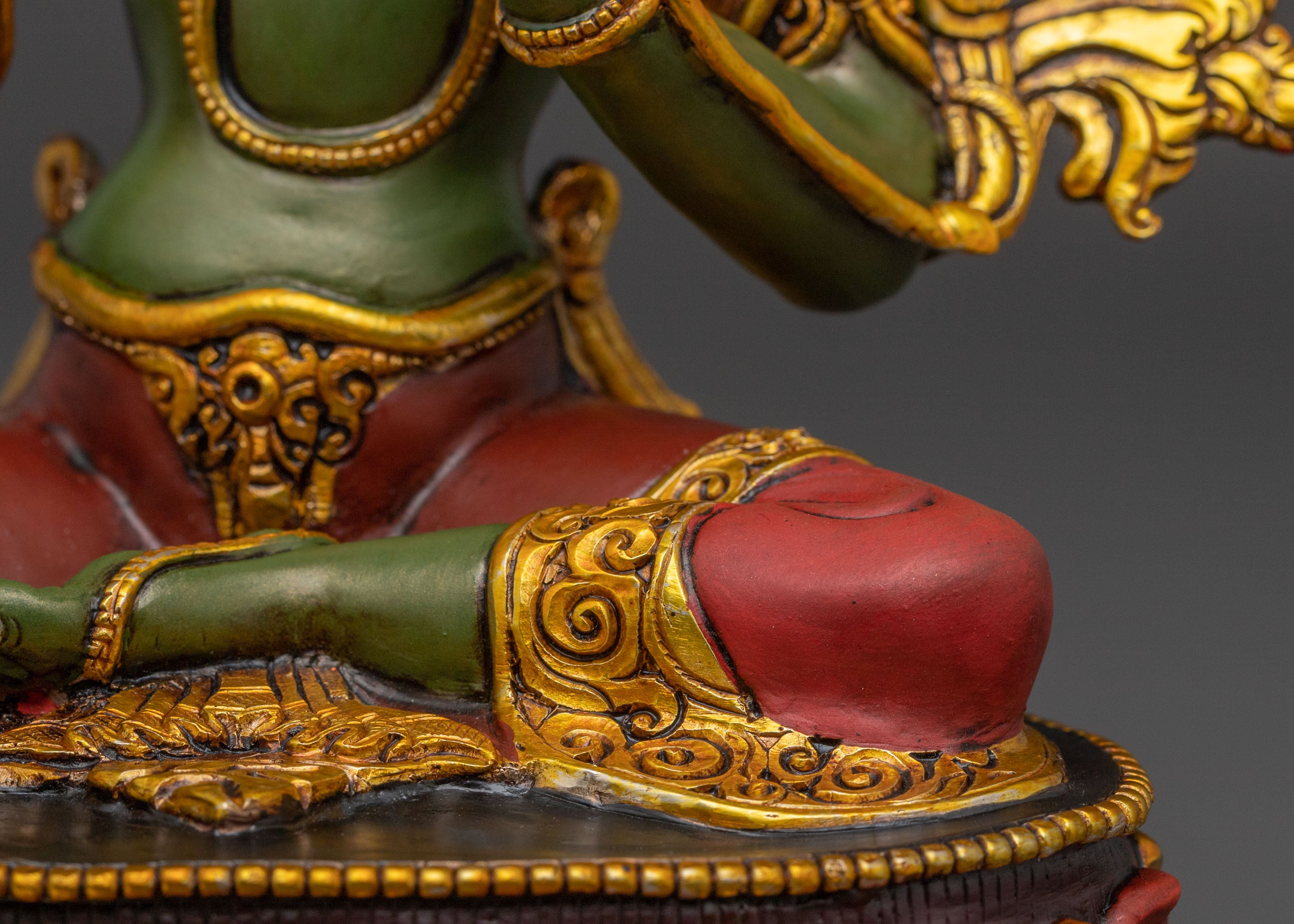 Green Tara Handcrafted Sacred Statue | Goddess of Compassion