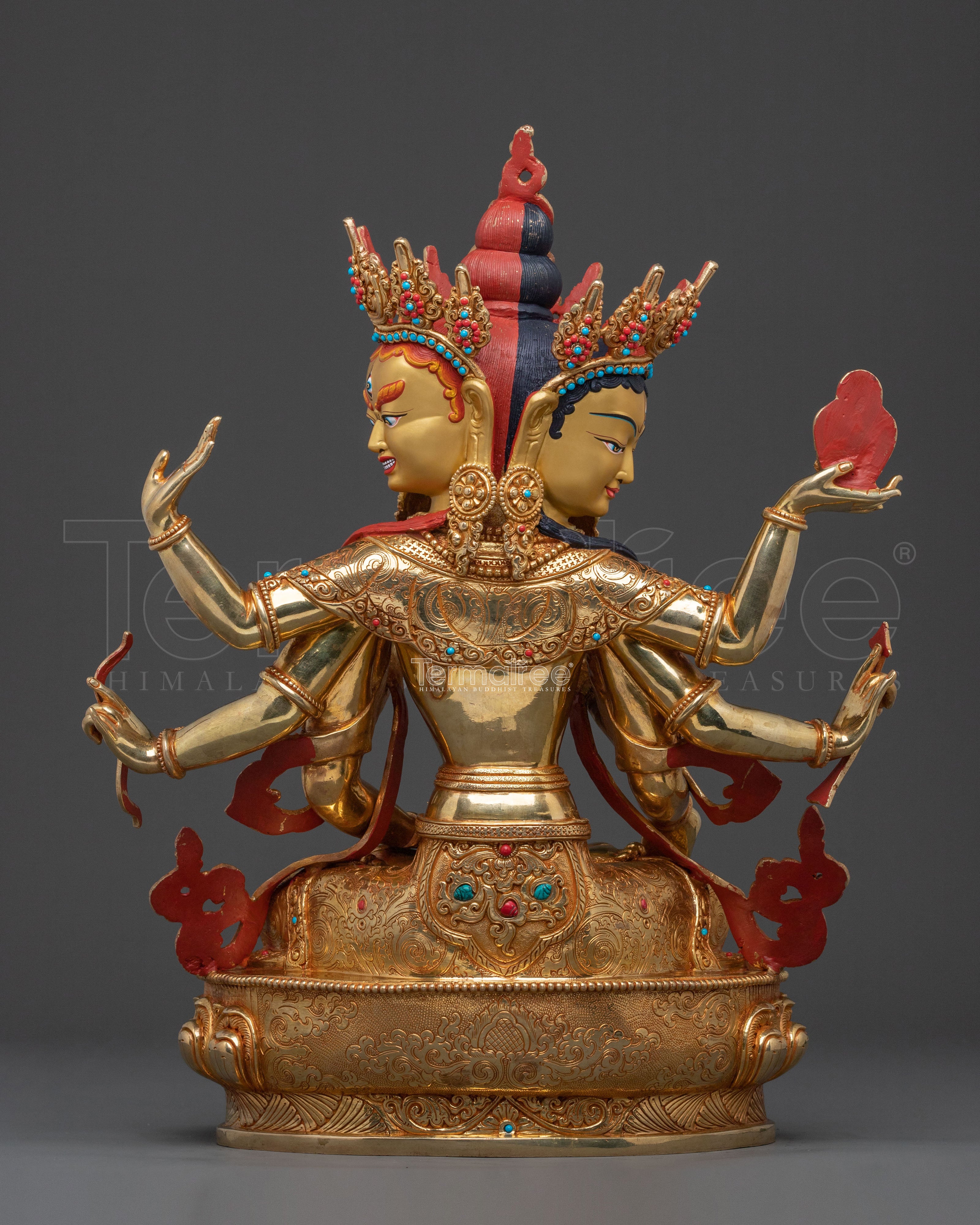 Namgyalma Bodhisattva: Figurine with Antique Finish