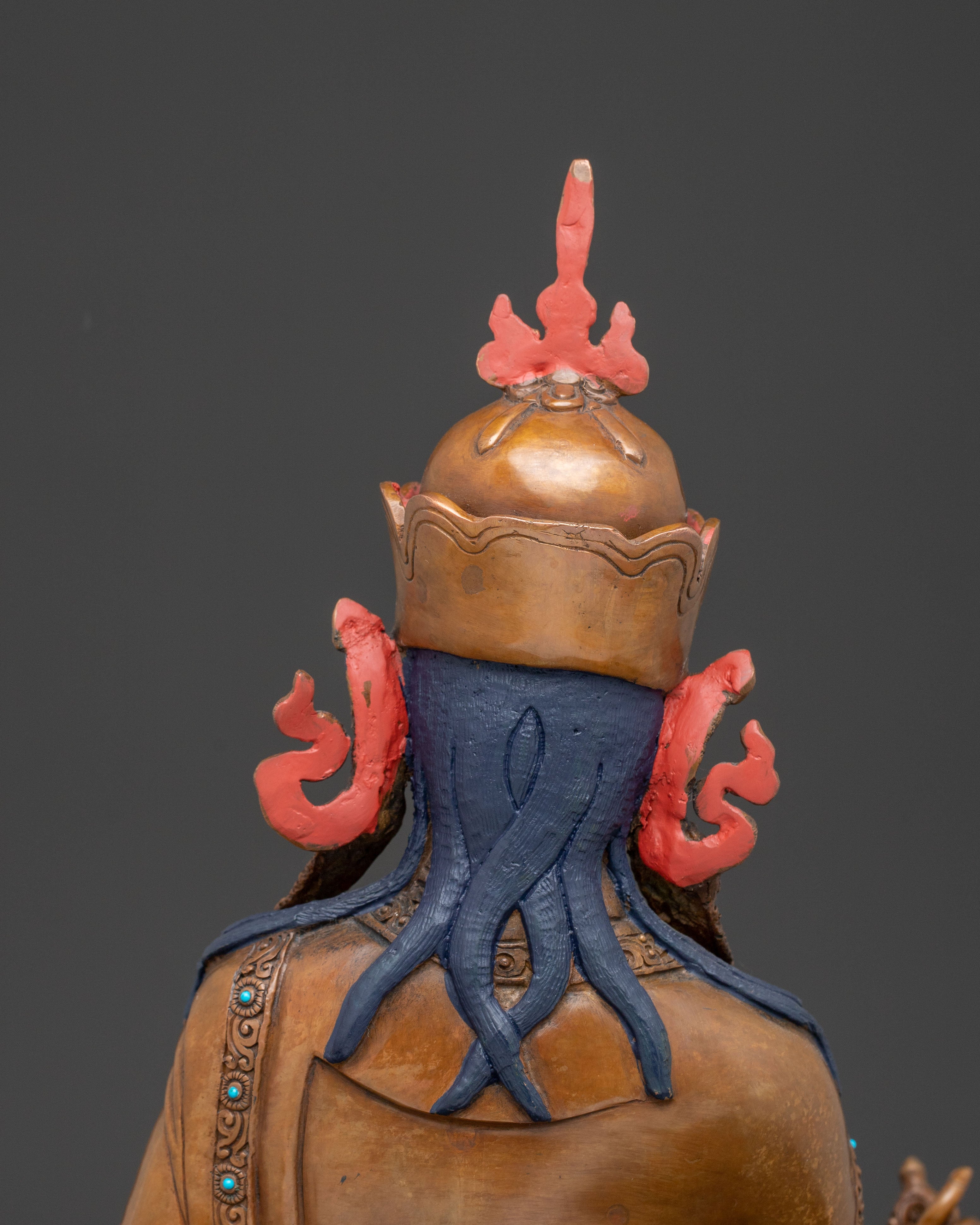 Tibetan Vajra Master Guru Rinpoche Statue | Spiritual Altar Piece