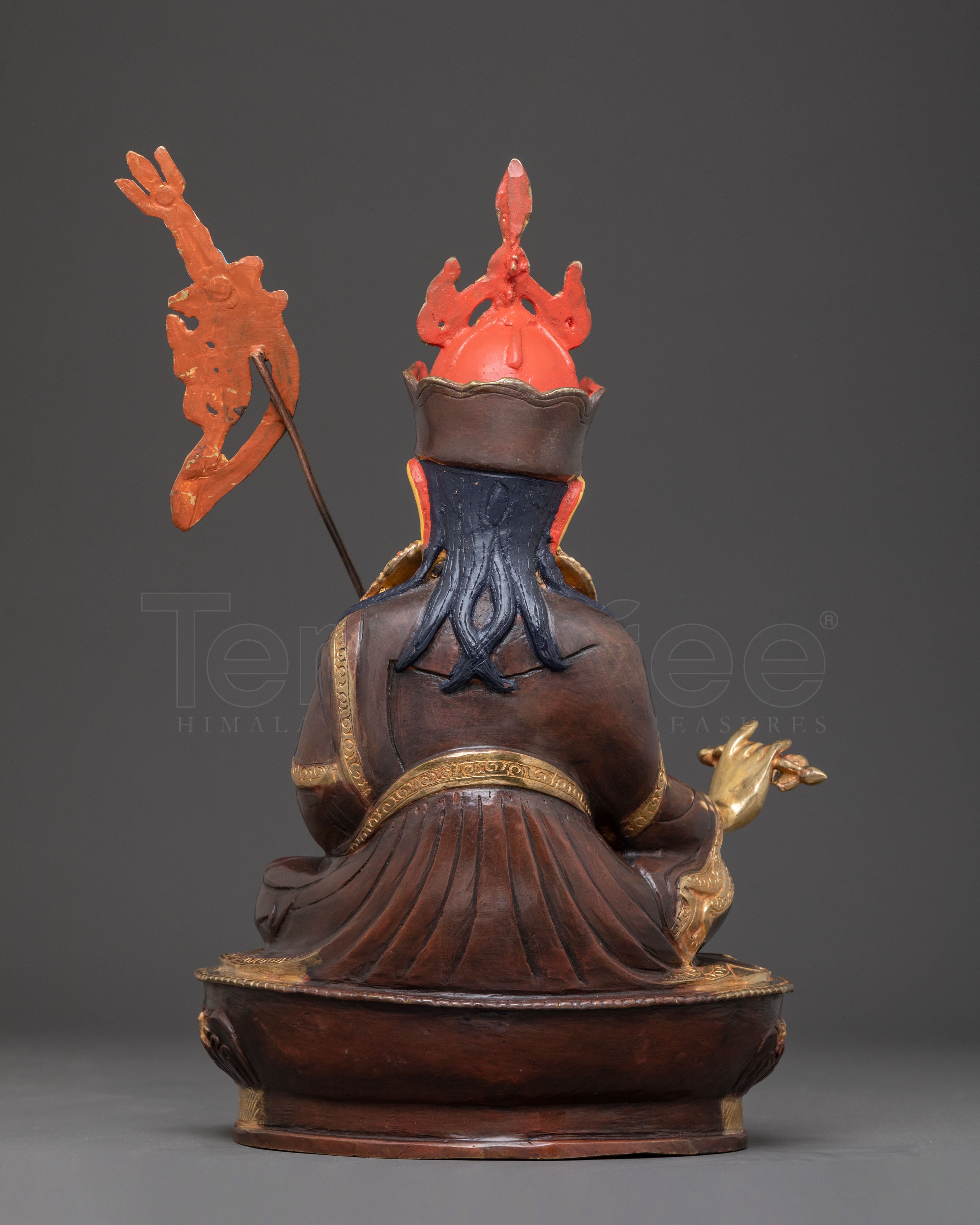 Handcrafted Copper Statue of Guru Rinpoche | Tibetan Tantric Master