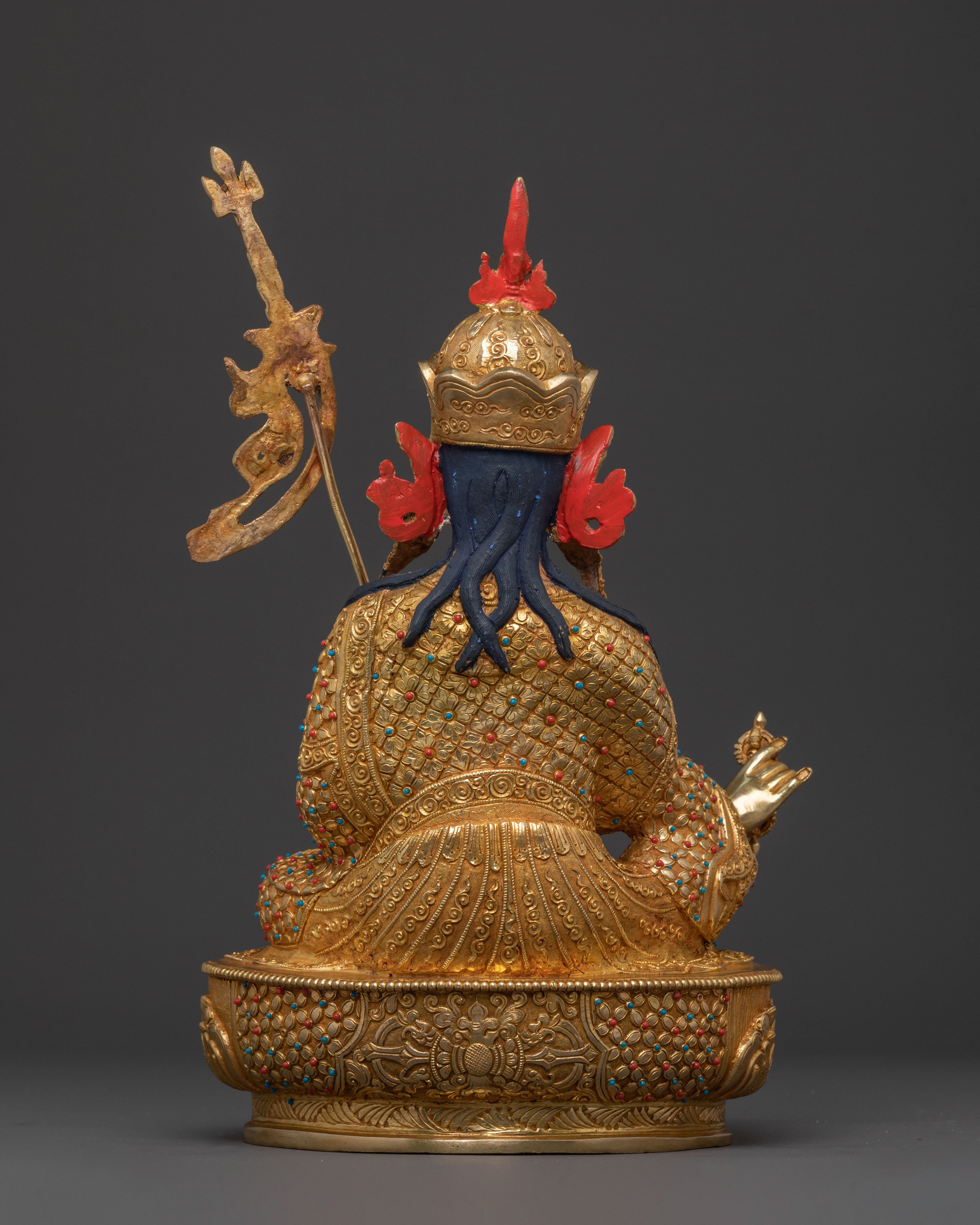 Lotus Born Guru Rinpoche Figure for Altar | Buddhist Home Decor