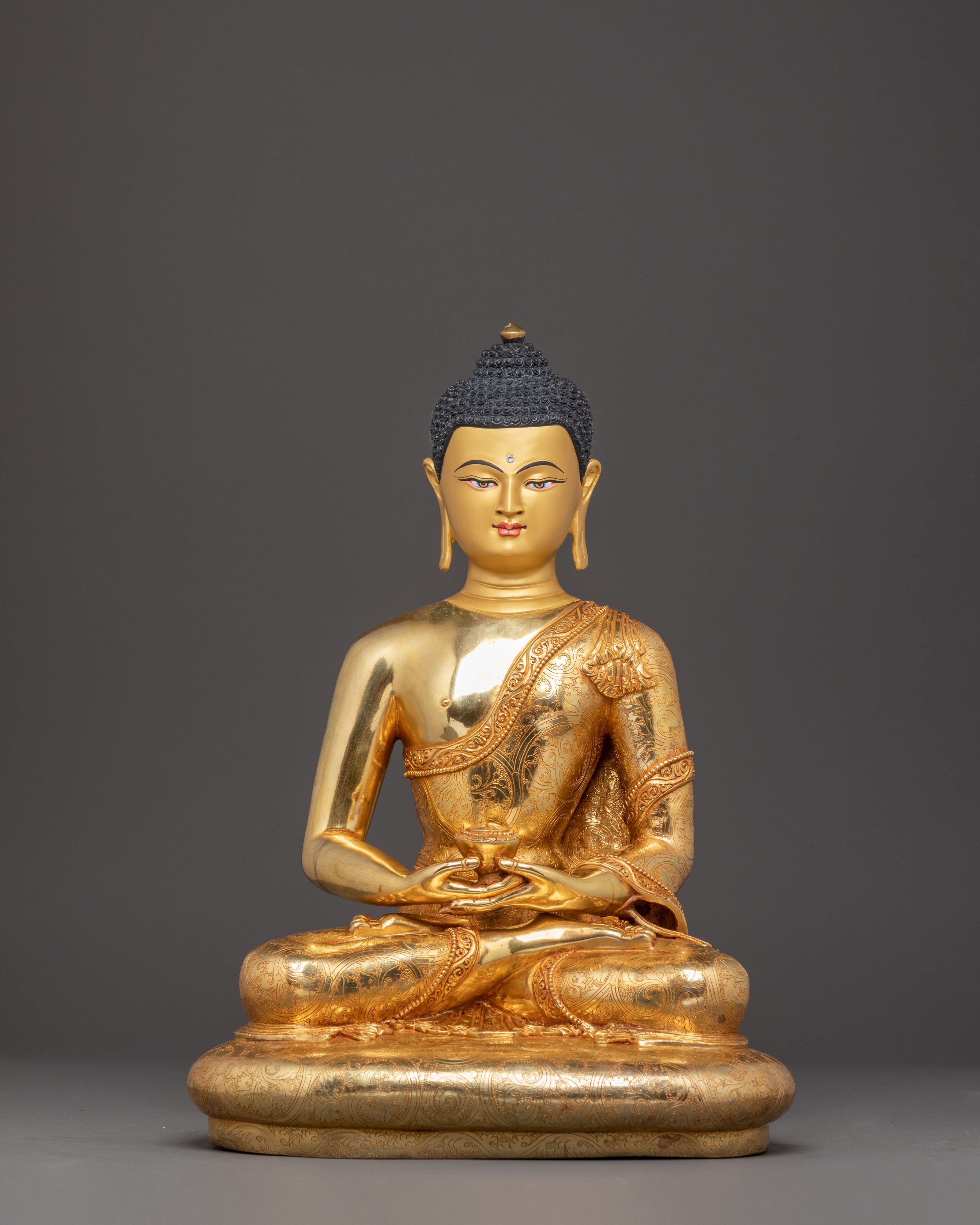 Peaceful Handmade Sculpture of Buddha Amitabha | Buddha of Infinite Light