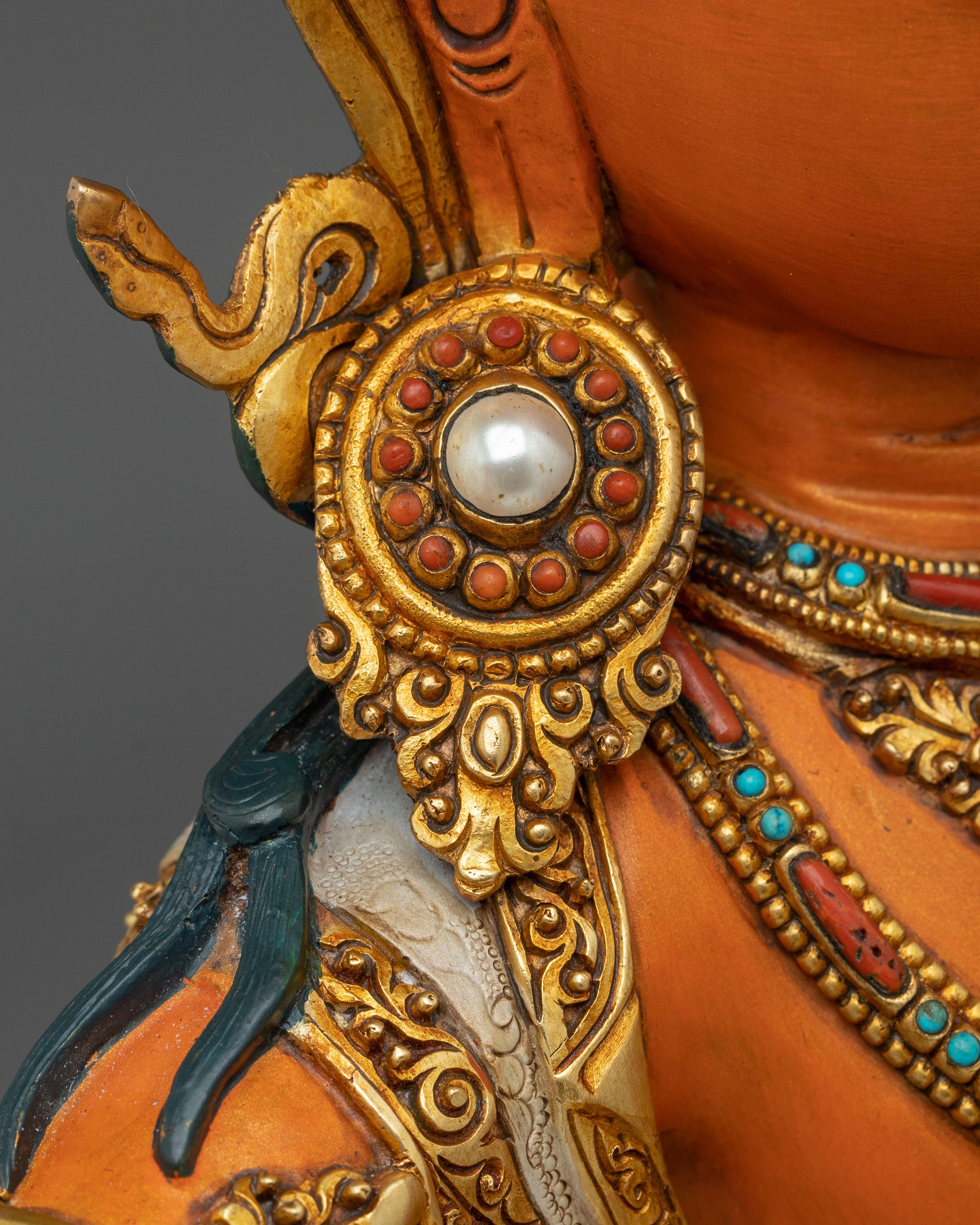 Manjushri Statue with 24K Gold Gilding | Made in Nepal