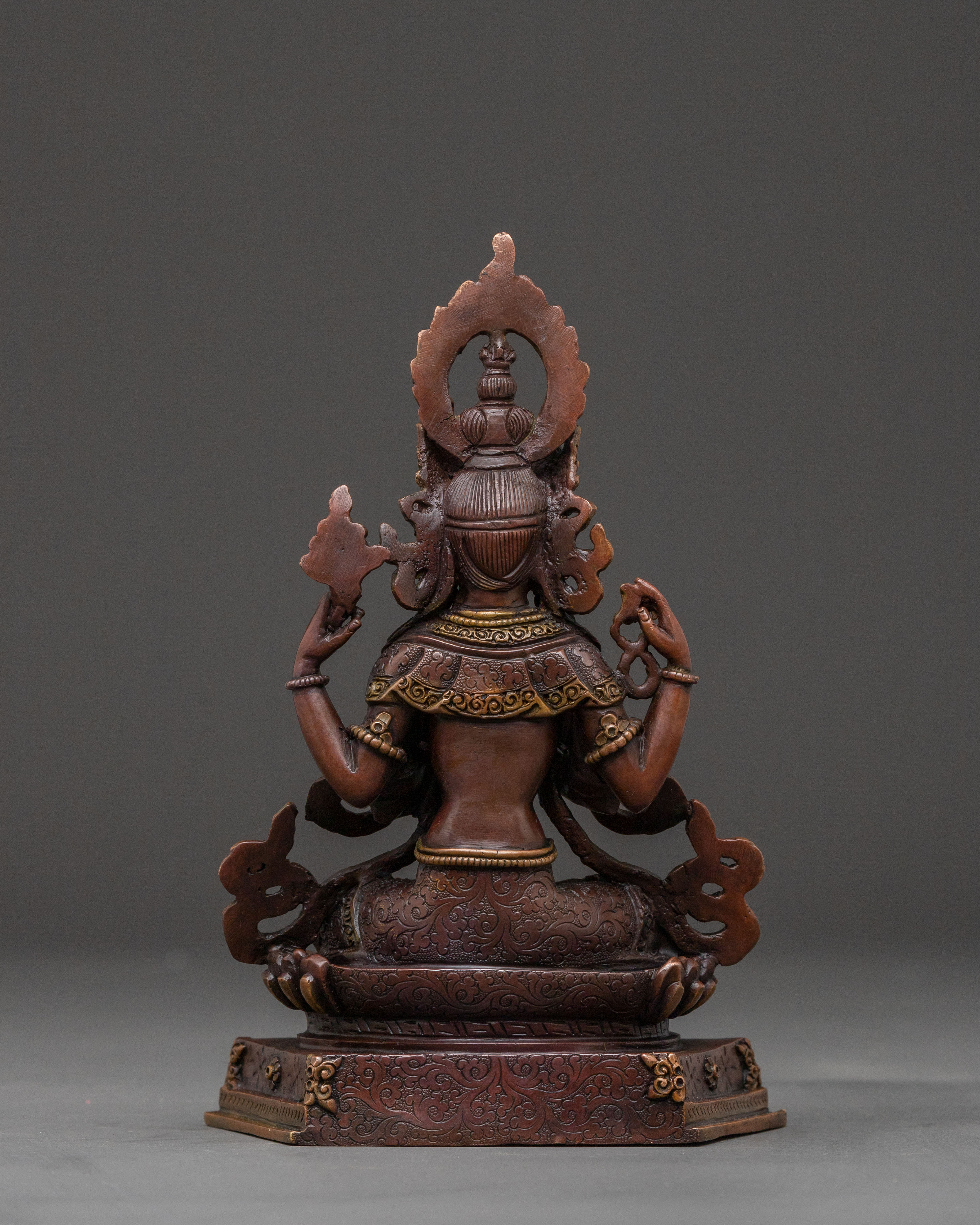 Six Bodhisattva Statue Set – Handcrafted Copper Set