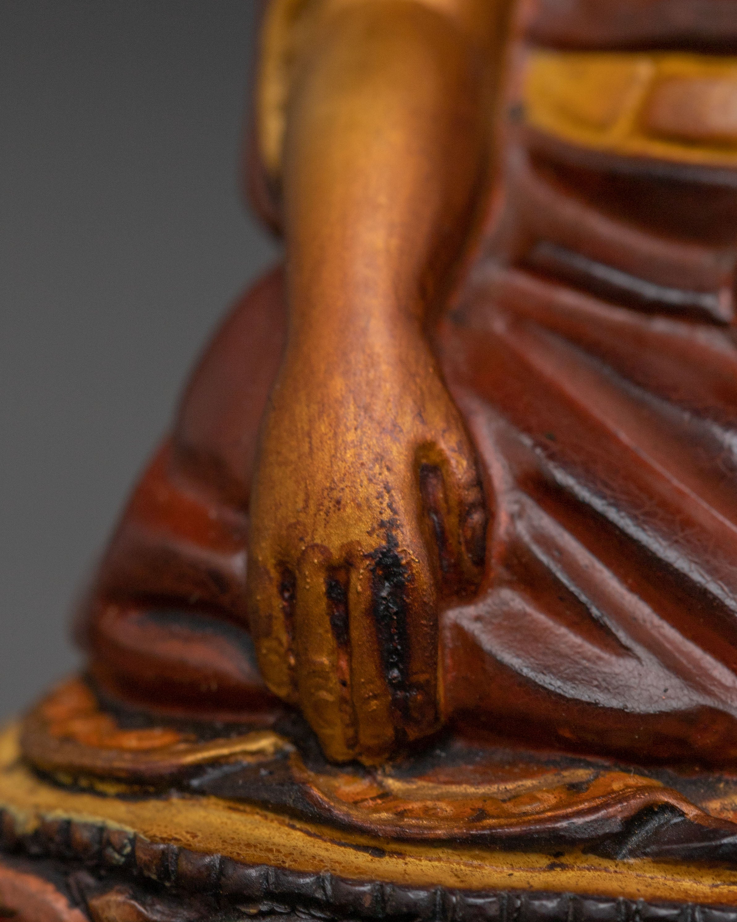 Buddhist Master Guru Shapdum Statue – Handcrafted Copper Sculpture