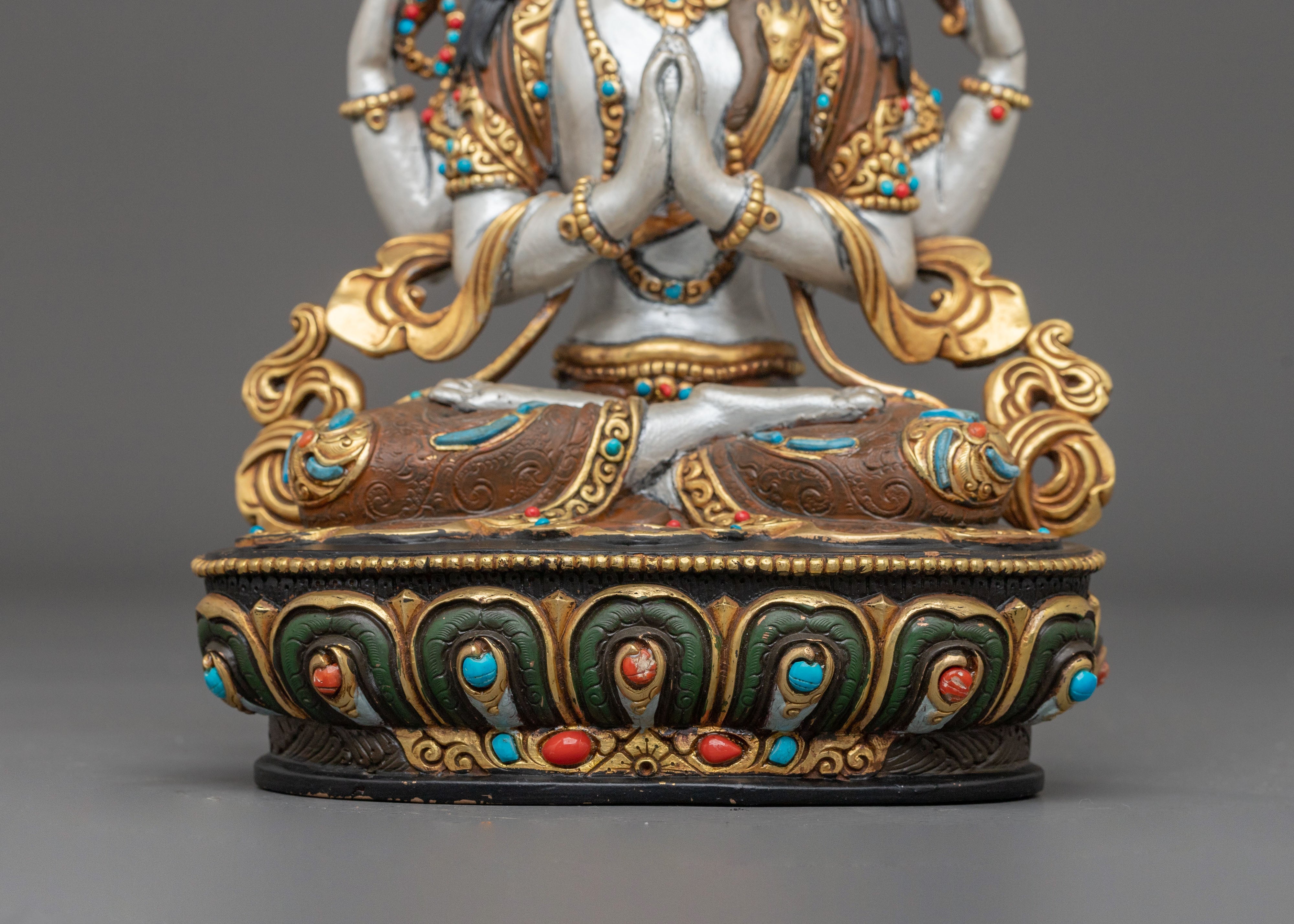 Spiritual Chenrezig Sculpture | Bodhisattva of Infinite Compassion