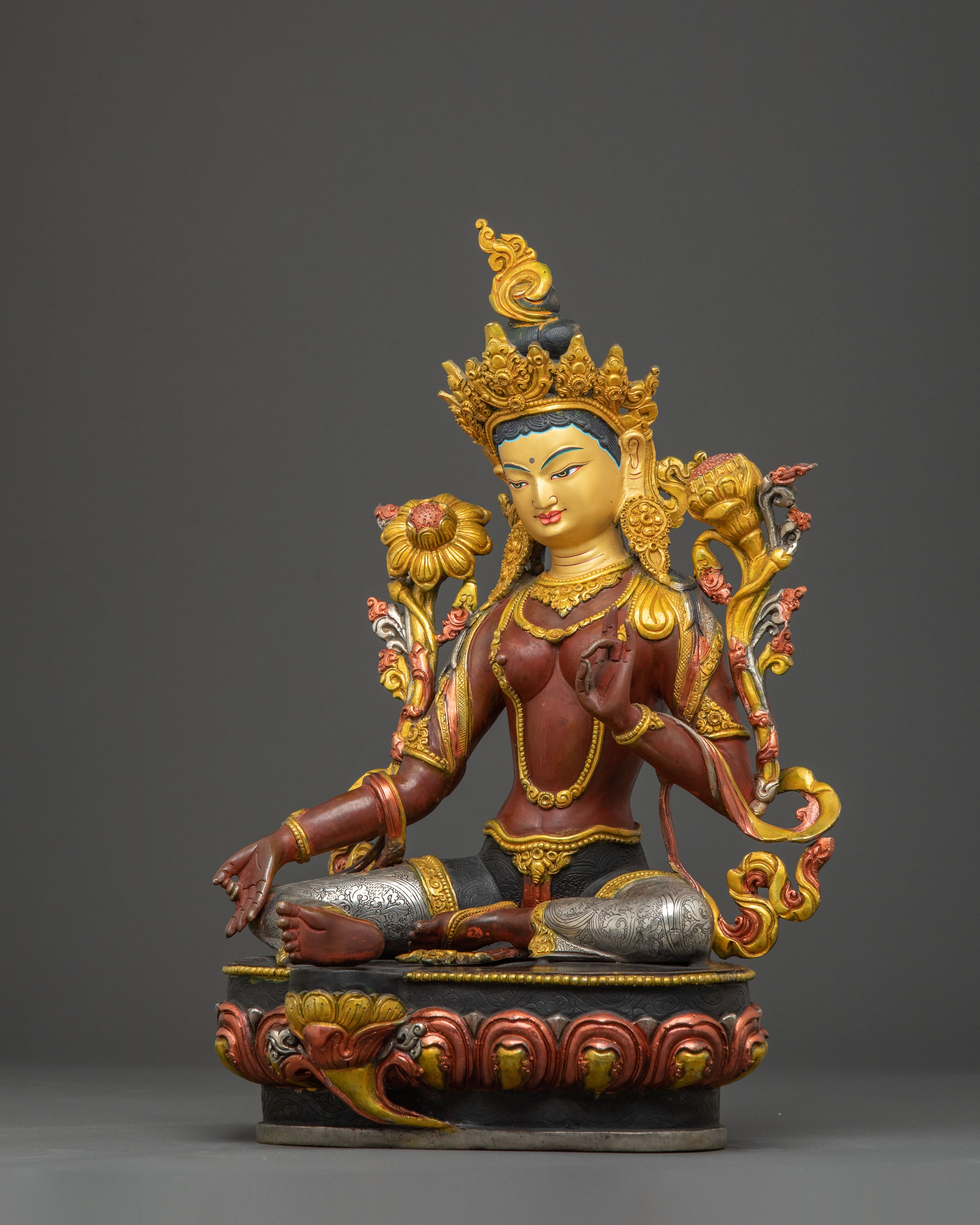 Green Tara Tibetan Sacred Statue