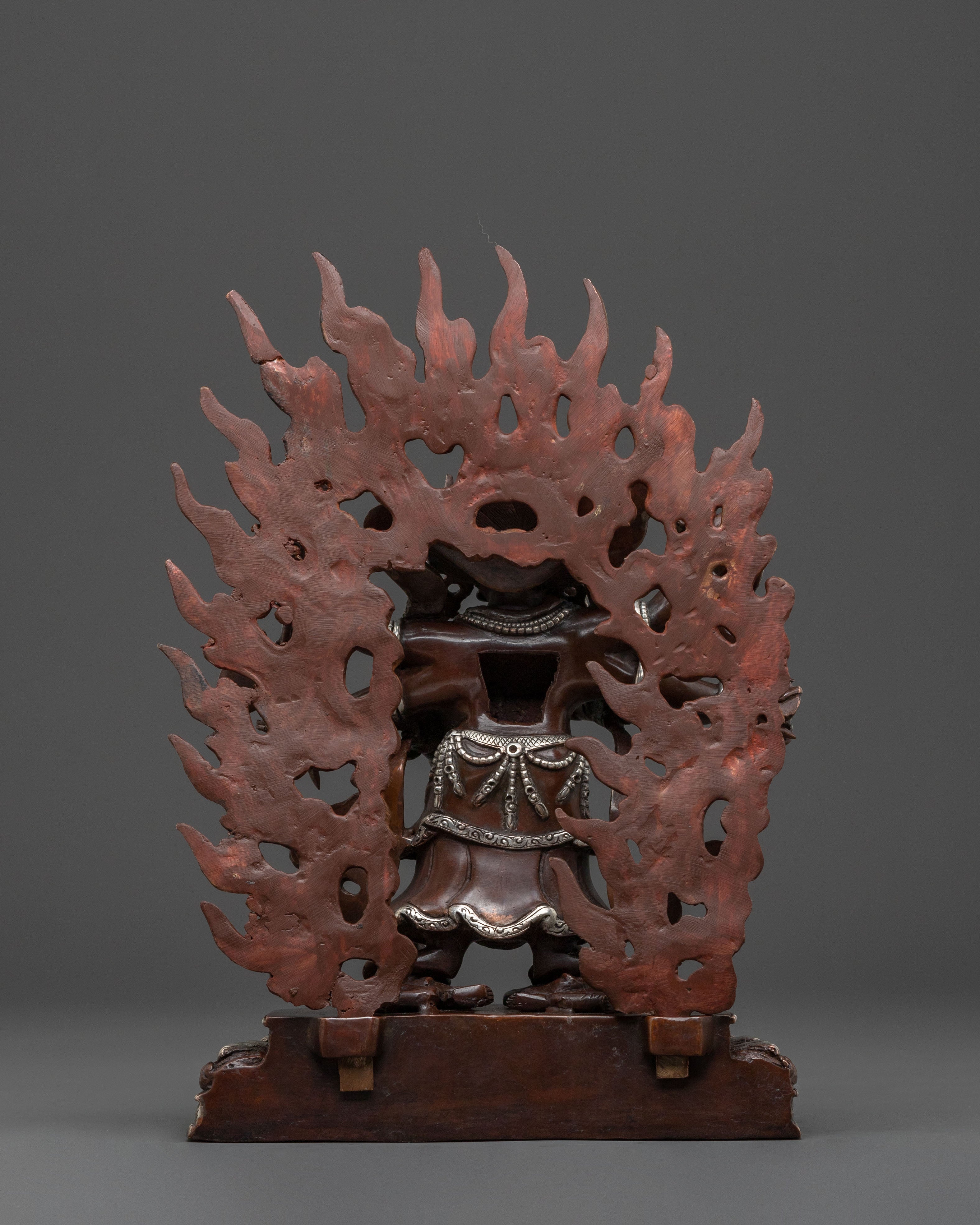 White Mahakala Sacred Statue | Protector Figure