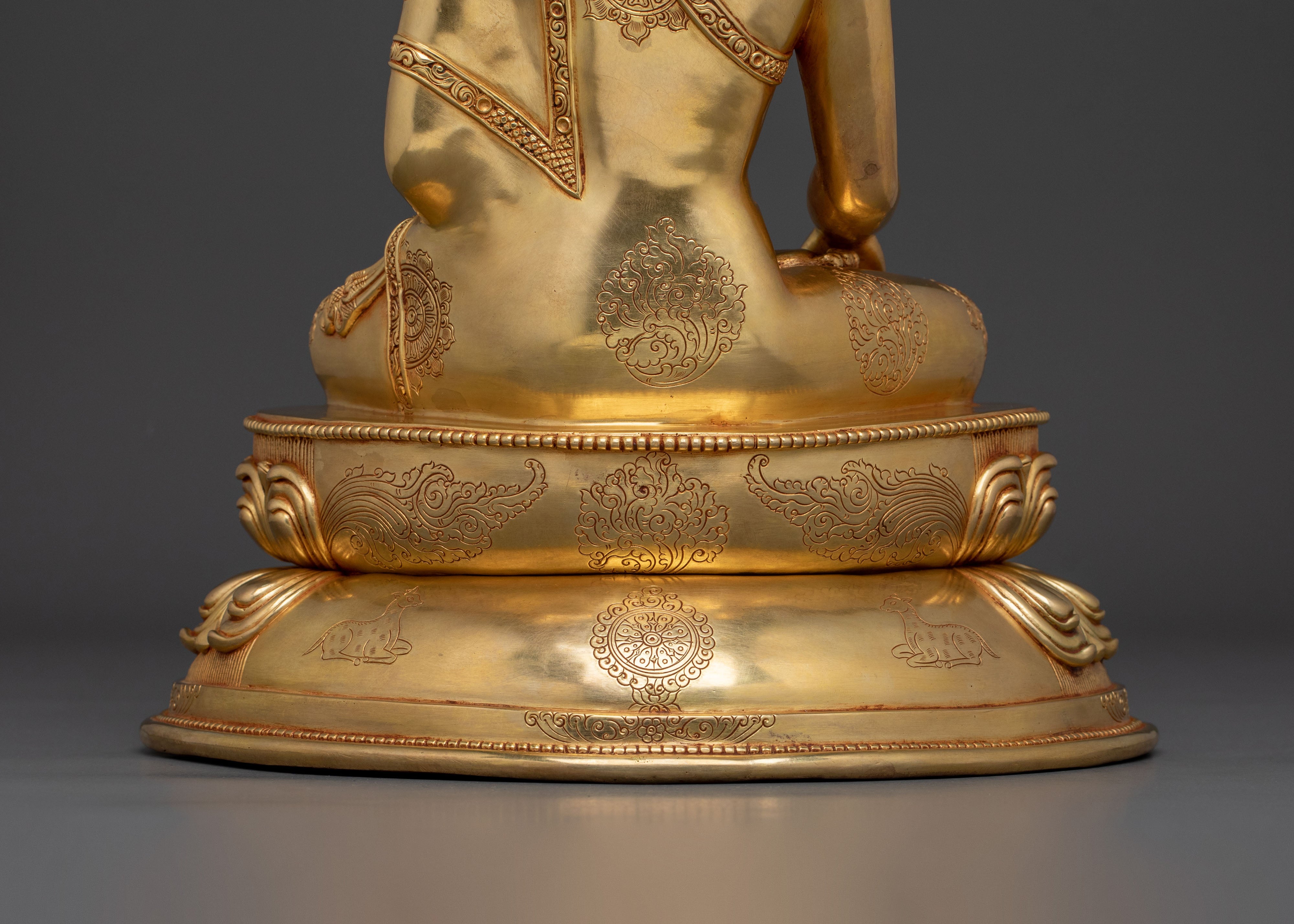 Shakyamuni Buddha Statue | 24K Gold Gilded Artistry