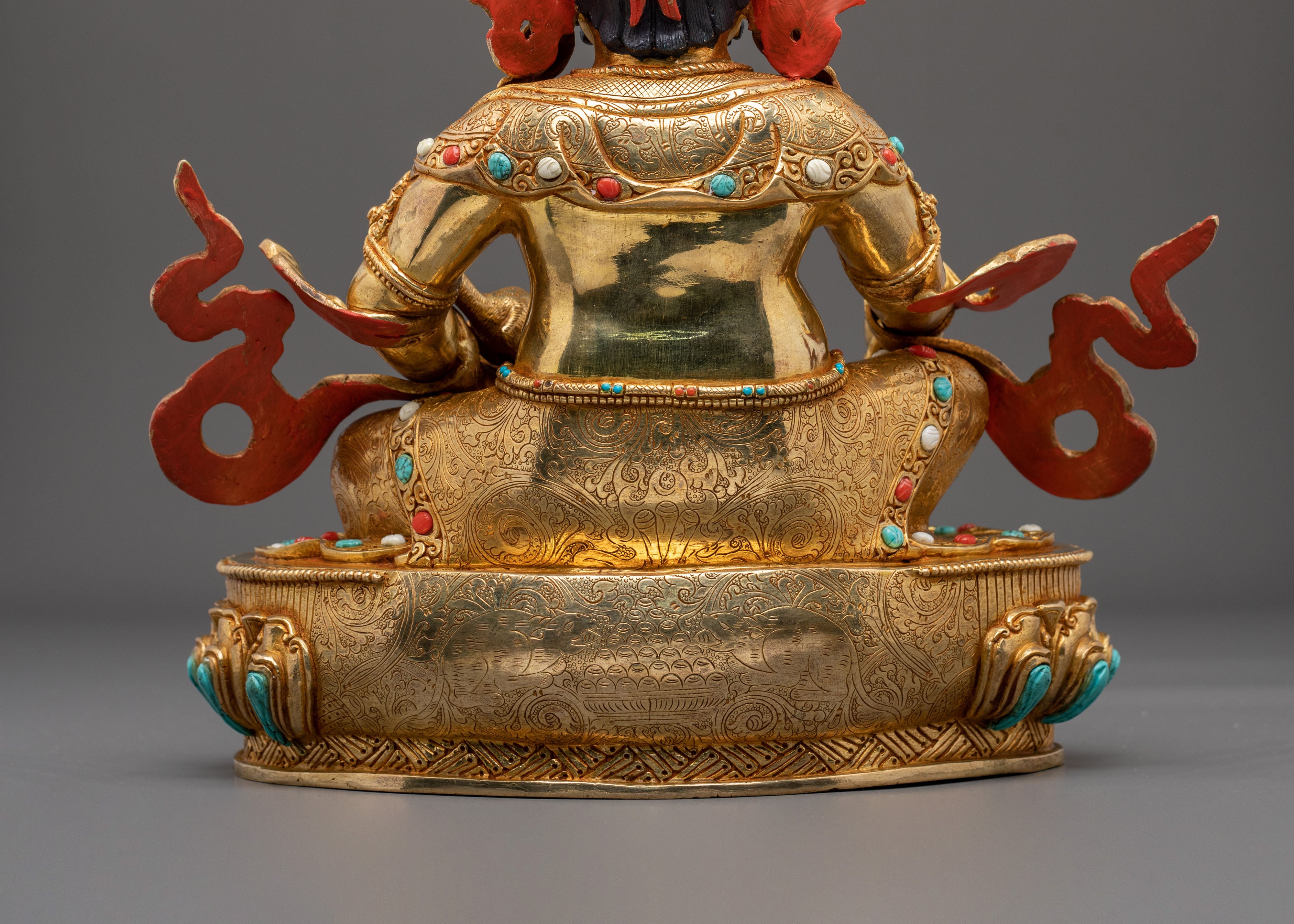 A Radiant Handmade Dzambhala Protector Statue