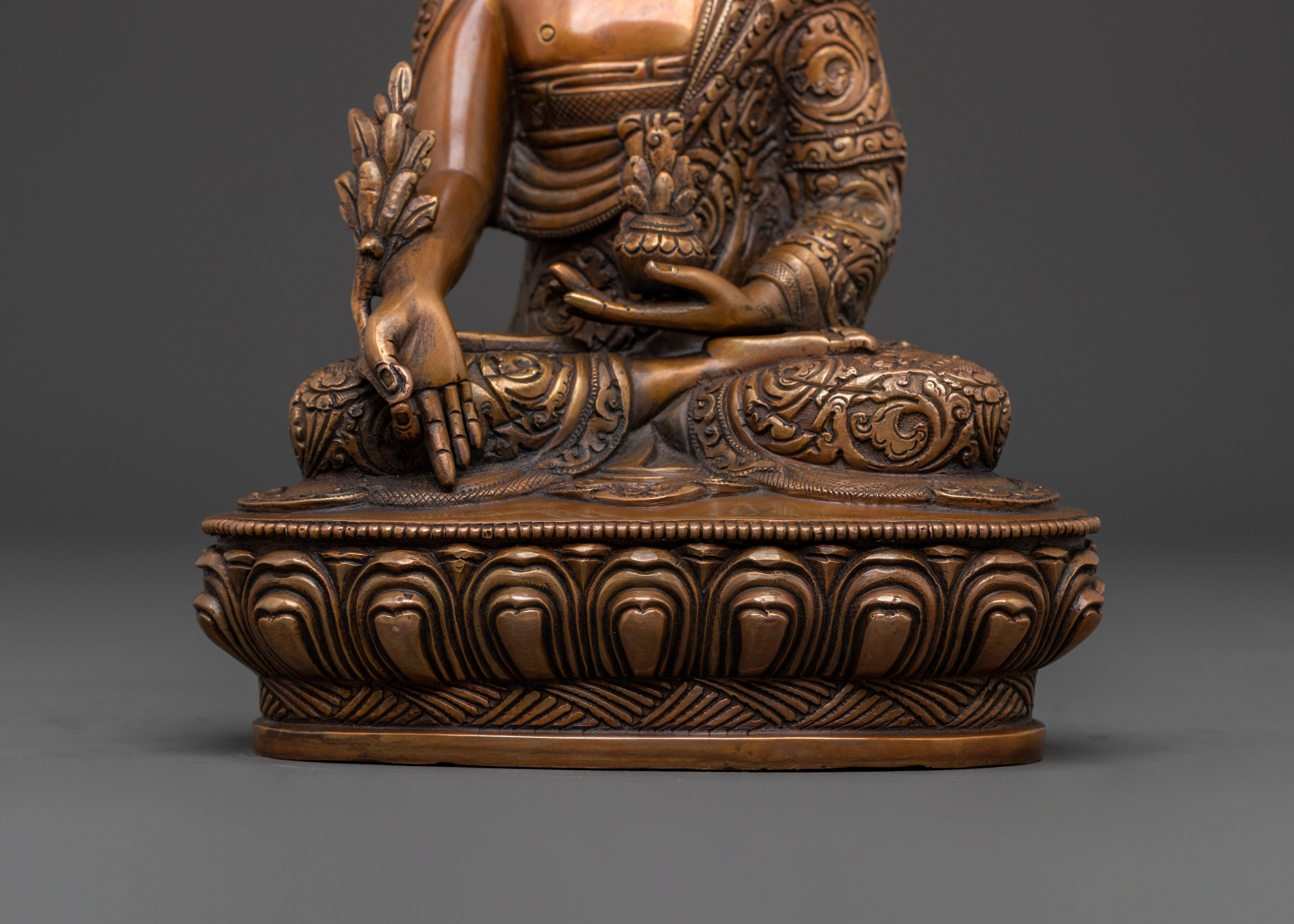 Medicine Buddha Tibetan Statue | Healing Decor