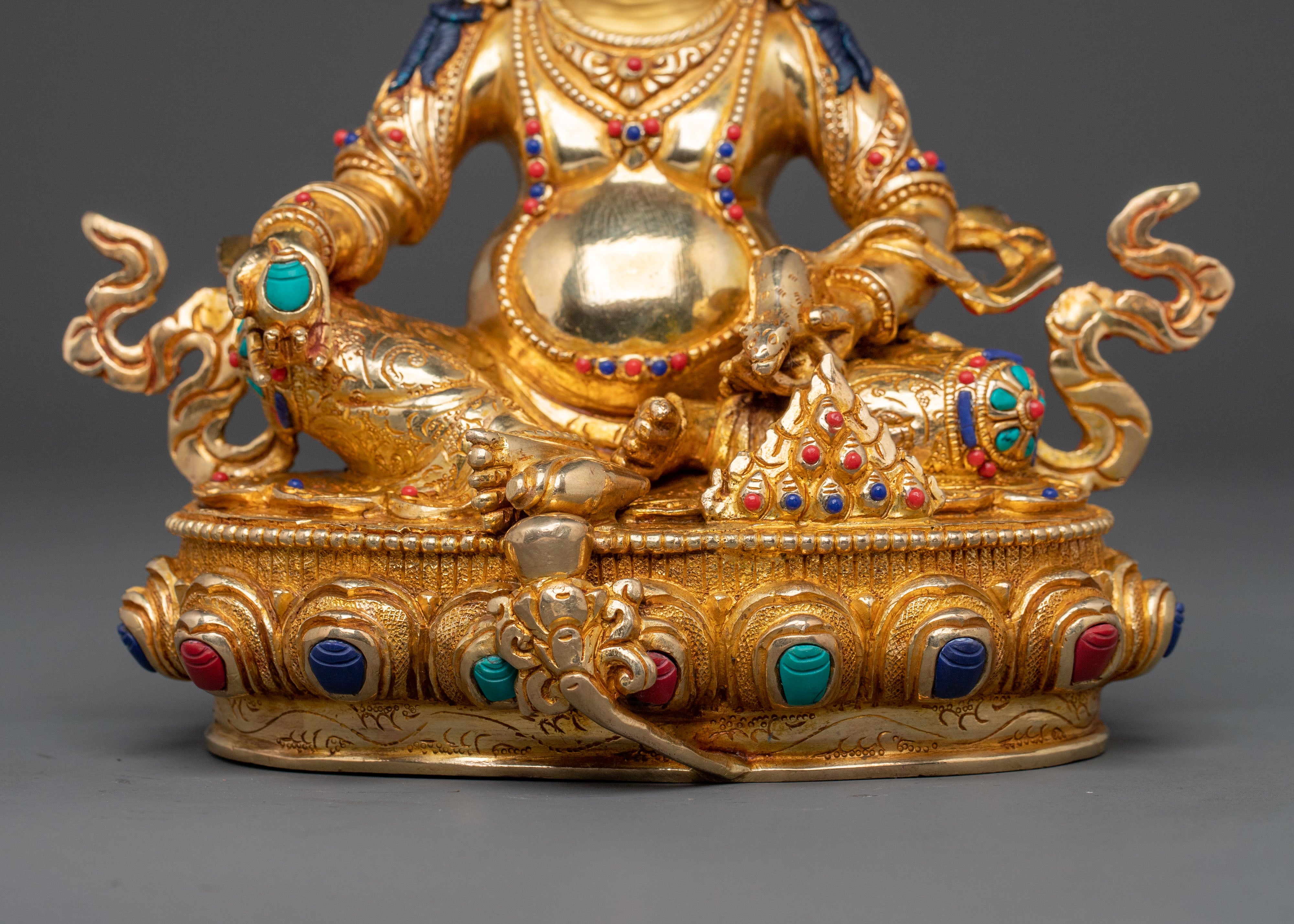 Dzambhala Tibetan Wealth Guardian Statue