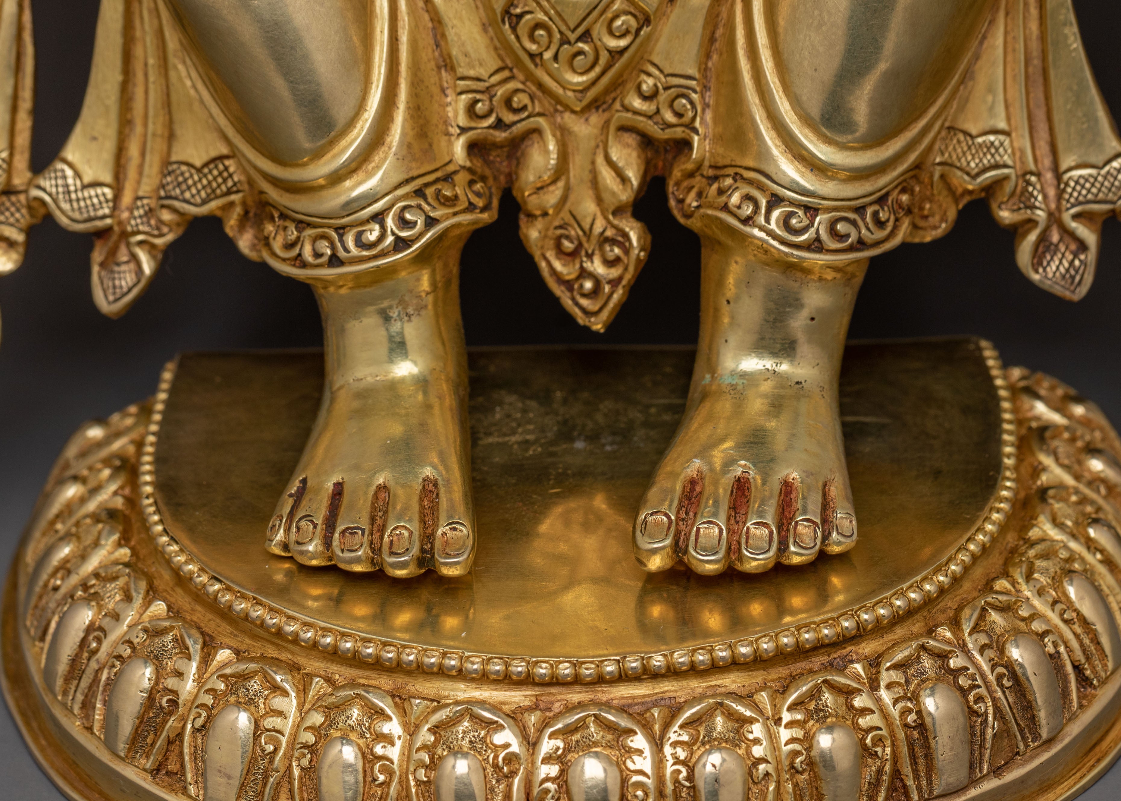 Maitreya Buddha Statue – 24K Gold Gilded | The Hope of Future