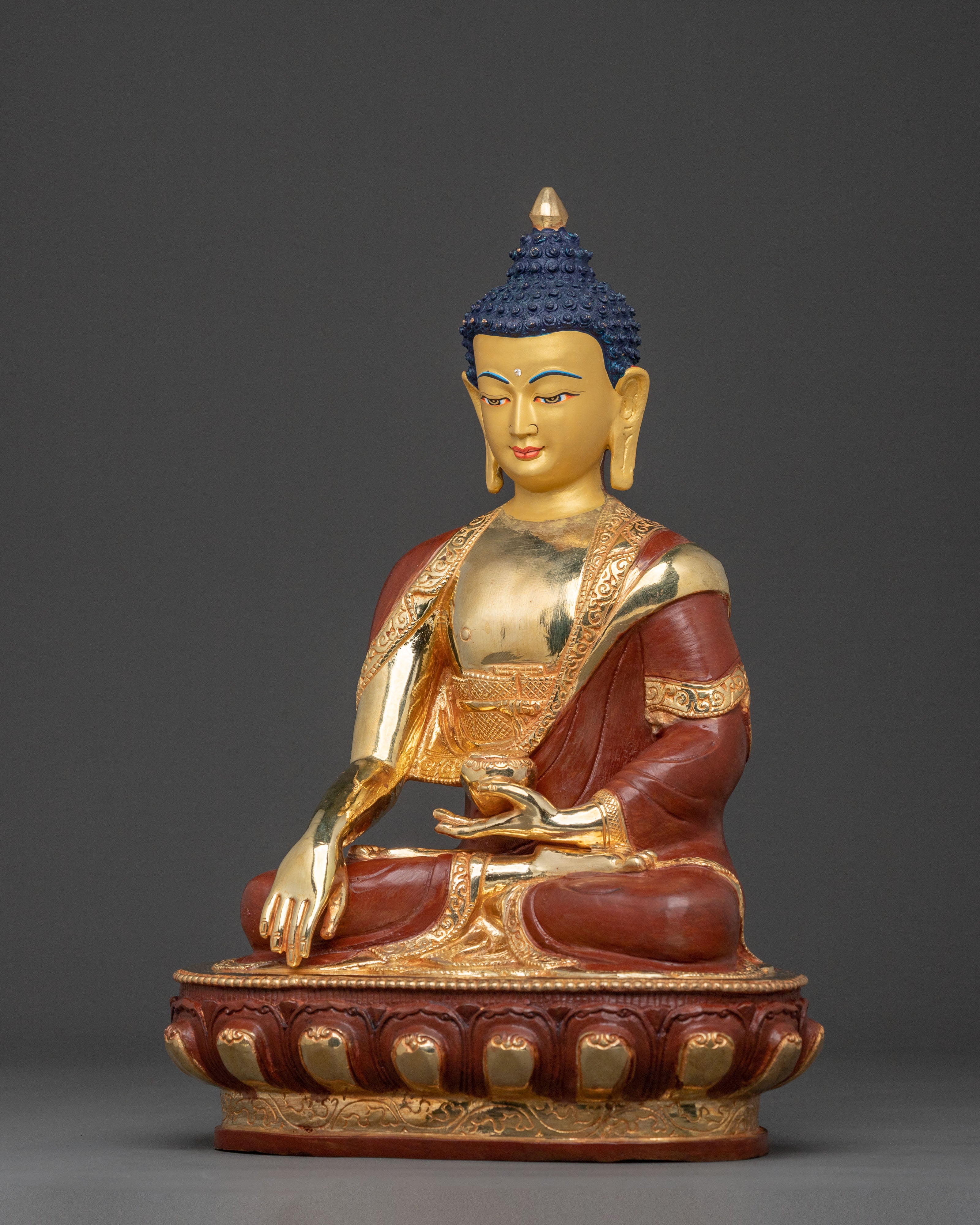 Gautama Buddha Golden Statue |  Sacred Meditation & Altar Decor