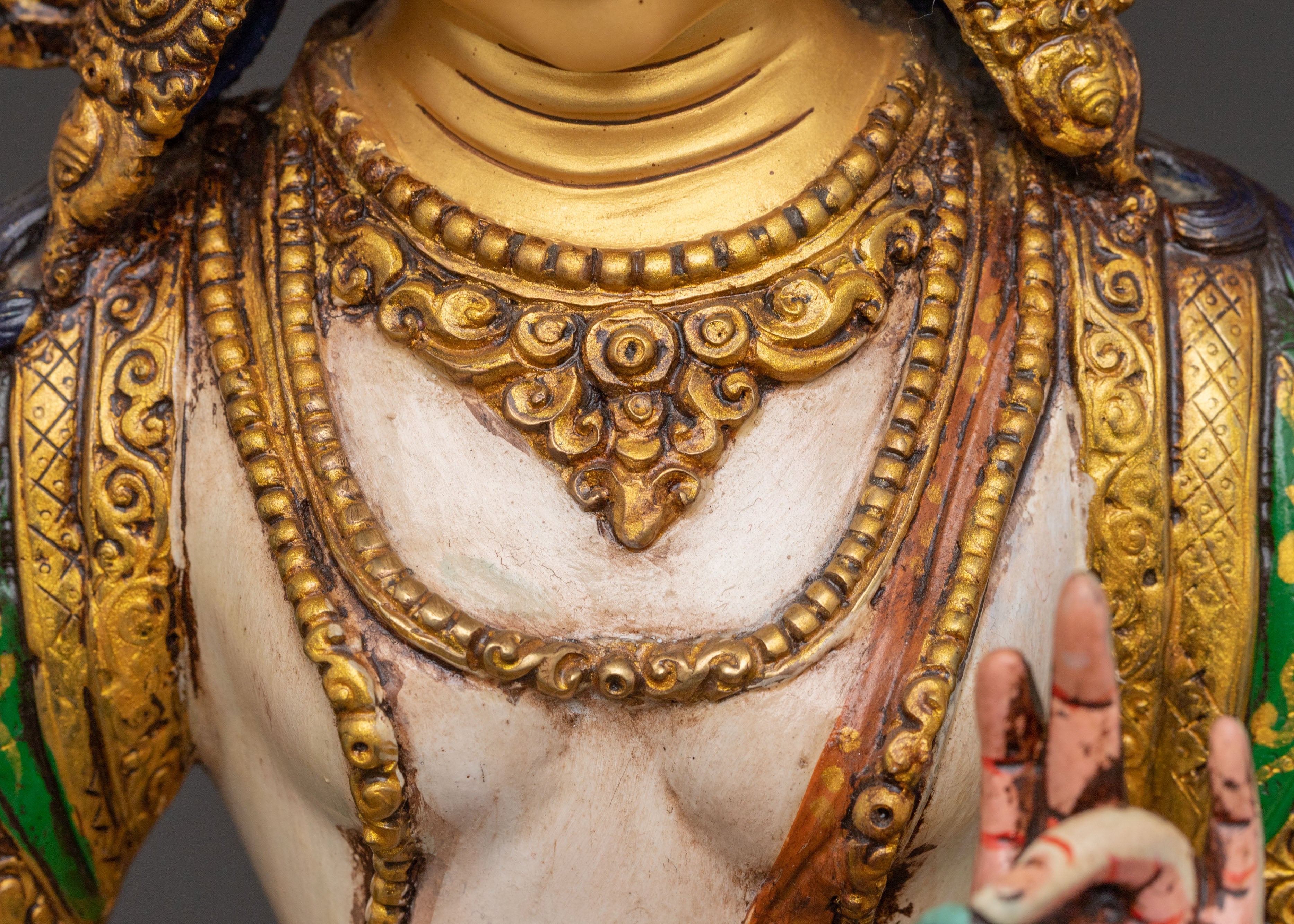 White Tara 24K Gold Gilded Statue | Longevity Icon