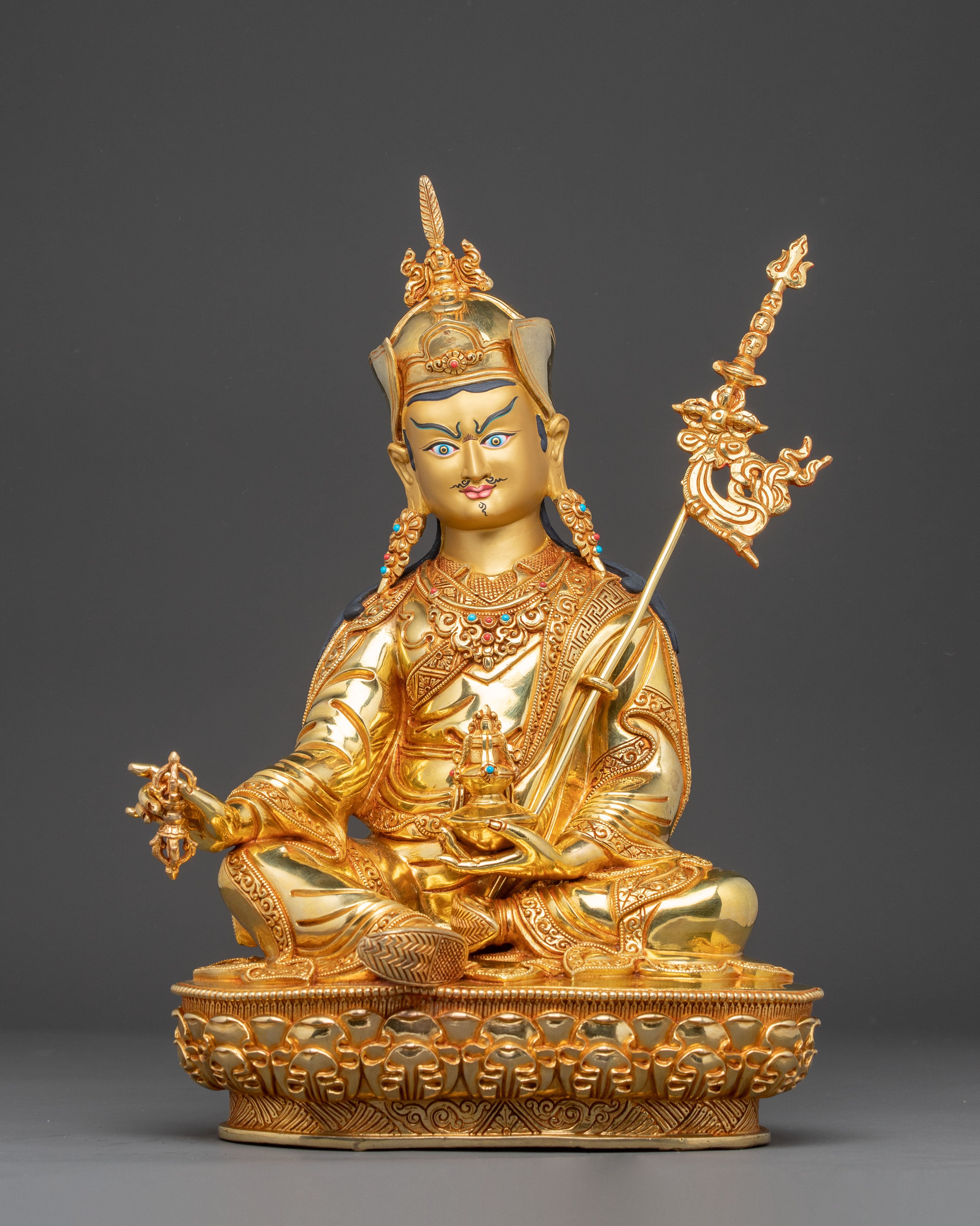 Handcrafted Guru Rinpoche Statue for Meditation | Padmasambhava Figurine