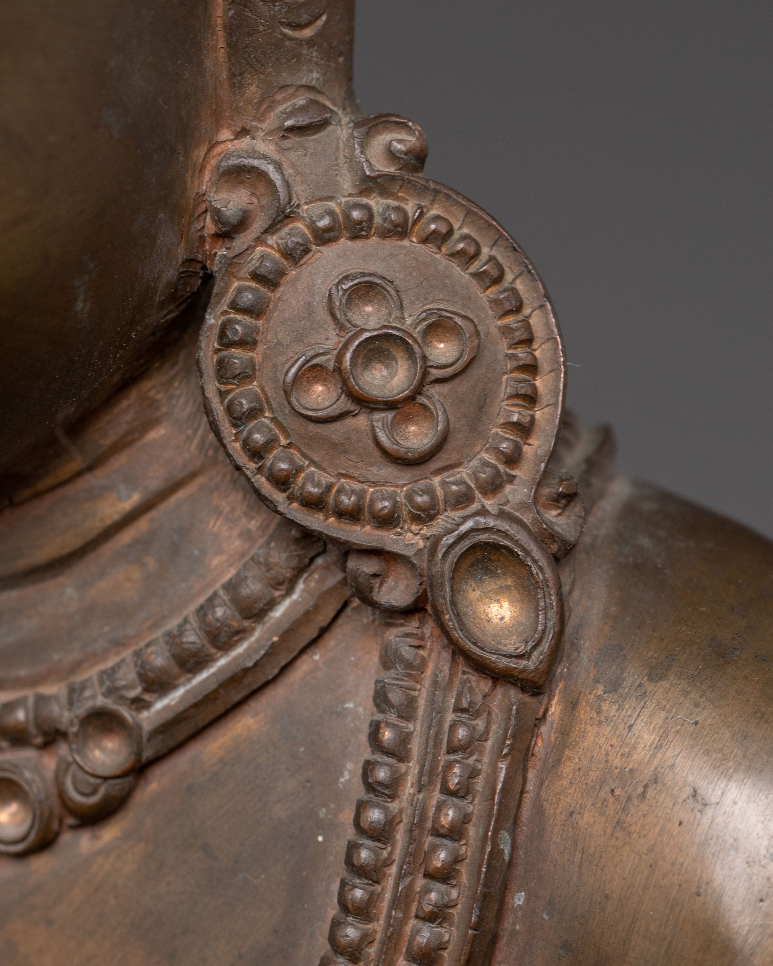 Handcrafted Siddhartha Gautama Oxidized Statue – Antique Copper Finish